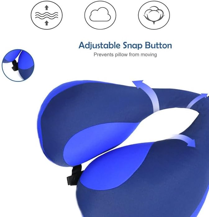 MOOB Kids Travel Pillow, Kids Head Neck & Chin Support U Shape Pillows, Travel Sleeping Essentials, Perfect for Car Airplane