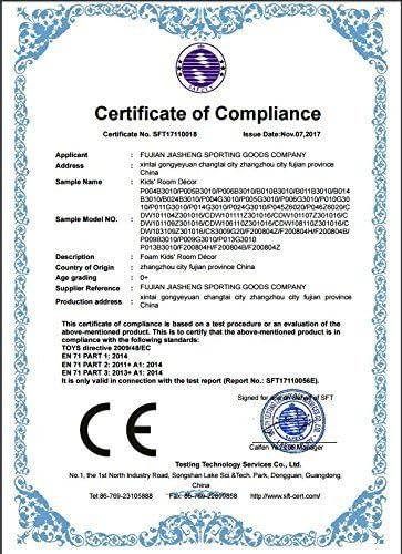 XMTMMD Soft Non-Toxic Foam Baby Play Mat | Toddler Playmat | EVA Foam Interlocking Tiles for Gym, Nursery, Playroom | 18 Squares Foam Floor Mats for Kids & Babies | Colorful Jigsaw Puzzle Play Mat