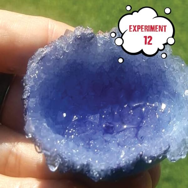 Einstein’s Crystal Craze LAB Science Kit for Kids. 18 Science Experiments Inside STEM for Boys & Girls Aged 10 and Above. Detailed Picture Guide Included.