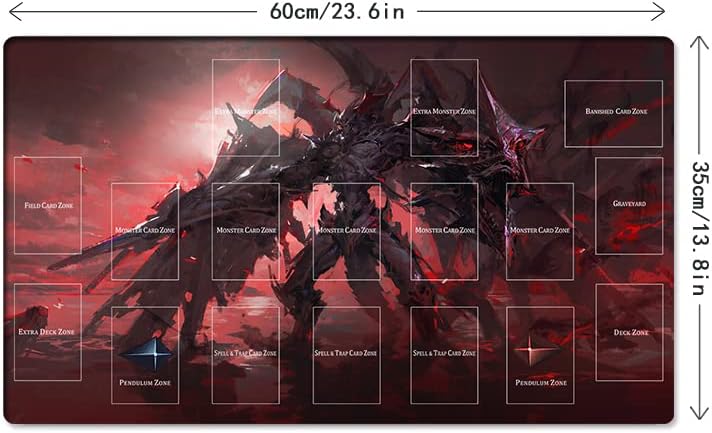 New Mlikemat Playmat Destiny Hero - Plasma TCG CCG OCG Trading Card Game Mat with Zones + Free Bag (ZD014-452-A)