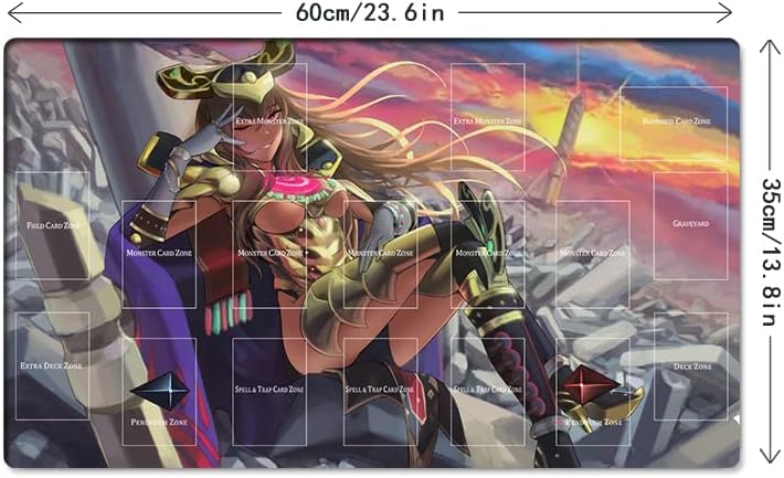 New Mlikemat Playmat Eldlich The Golden Lord TCG CCG OCG Trading Card Game Mat with Zones + Free Bag (ZD039-461-A)