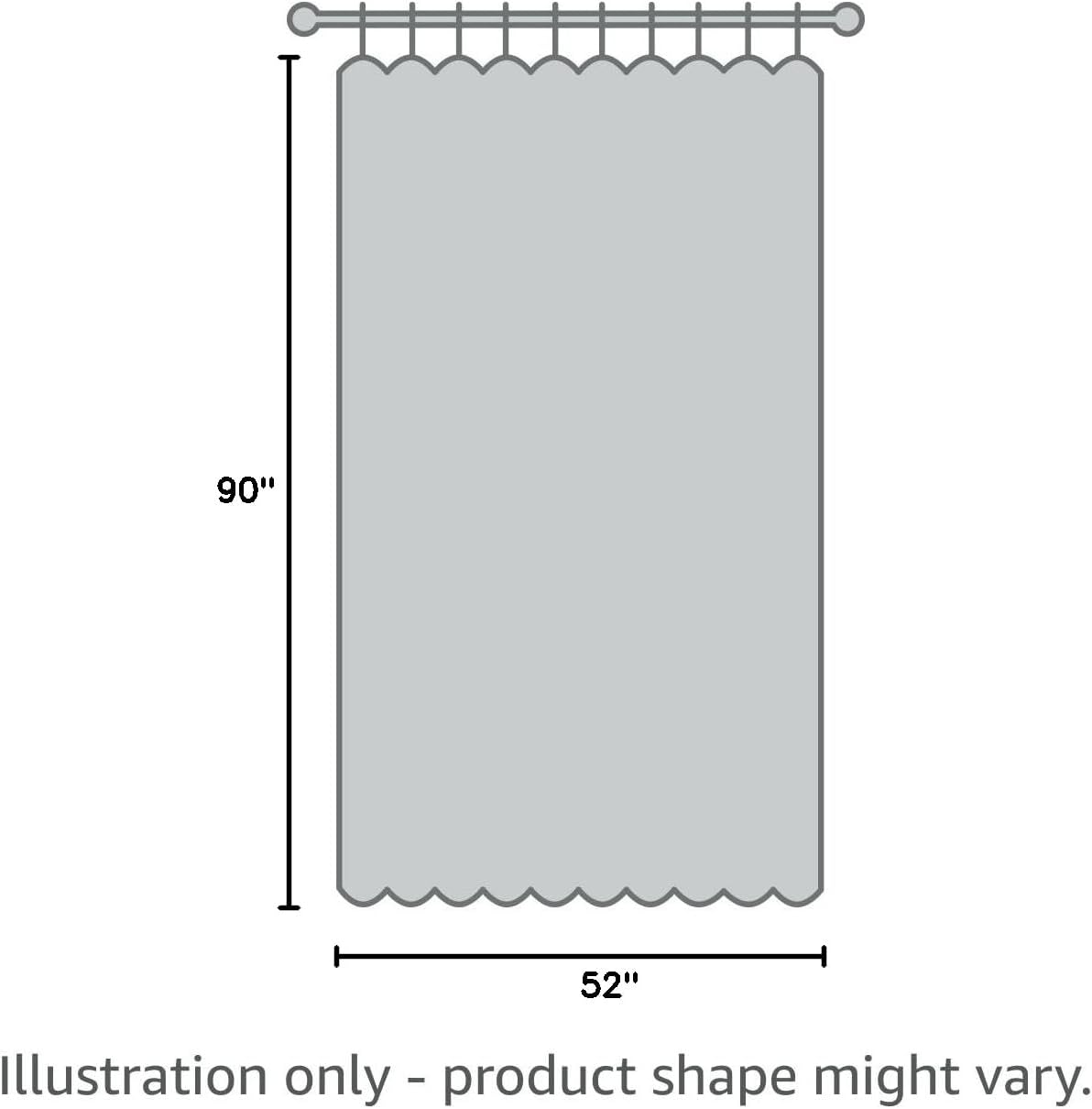 Joydeco Faux Linen Blackout Curtains for Bedroom,Light Grey Blackout Curtains 90 inches Long,100% Blackout Solid Thermal Insulated Window Drapes Luxury Decor for Living Room(W52xL90 Inch,Light Grey)