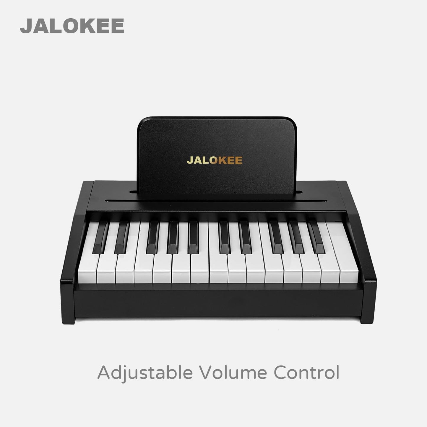 Kids Piano Keyboard, Digital Piano for Kids, Music Educational Instrument Toy, Wood Toy for 3+ Girls and Boys (Black, 25 Keys)