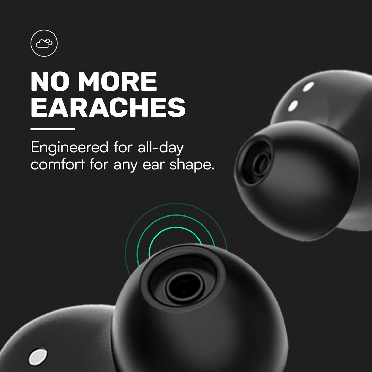 Raycon Everyday Earbuds Classic Bluetooth Wireless with Microphone - Stereo Sound, Active Noise Canceling, in-Ear Bluetooth Headset True Wireless Earbuds 32 Hours Playtime (Purple)