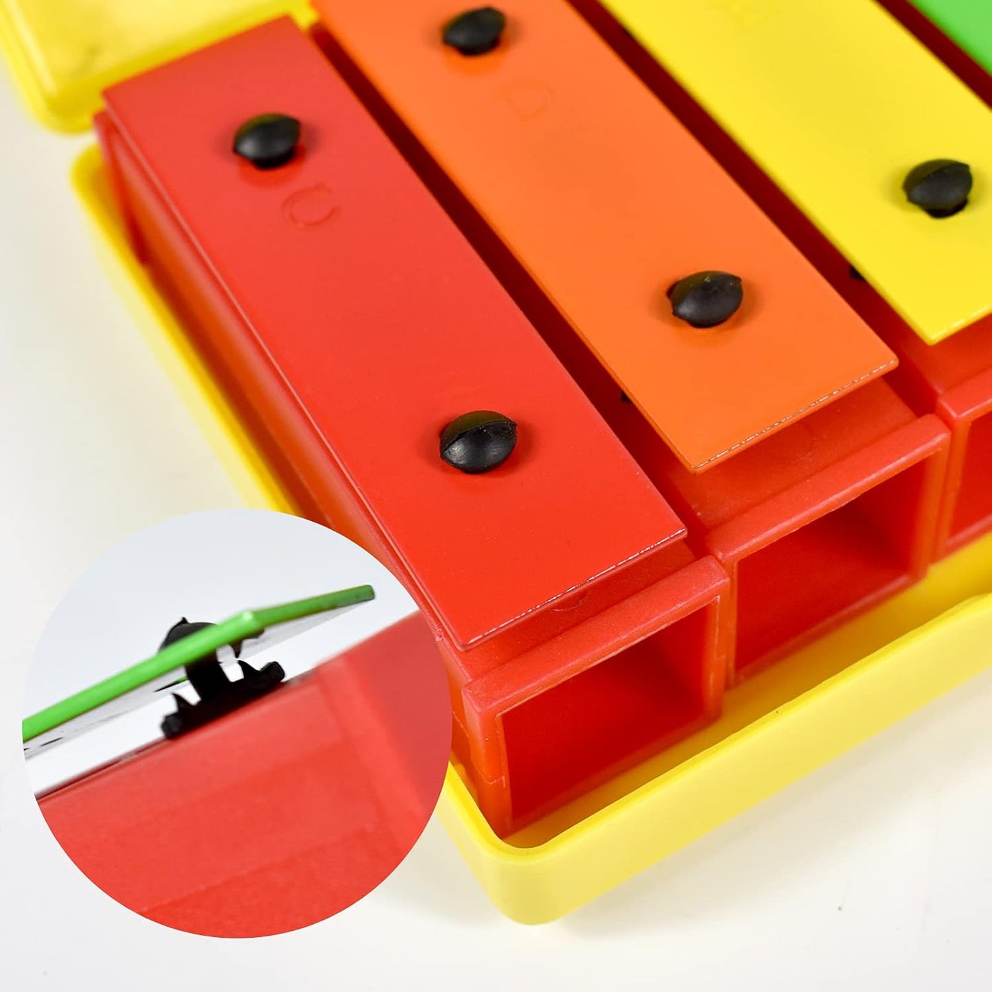 ENNBOM 8 Notes Chromatic Xylophone Glockenspiel Resonator Bells with Yellow Case