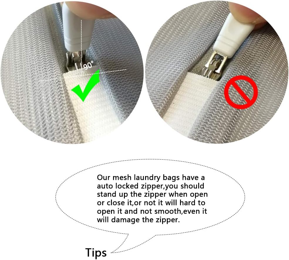 Kimmama Laundry Bag Mesh Wash Bags, Washing Machine Wash Bag, Net Washer Sack with Zipper, Dryer Pouch for Cleaning and Drying Cloths, Garment, Coats, Sweater, Delicates, Sheet, Pant, Soft Toys