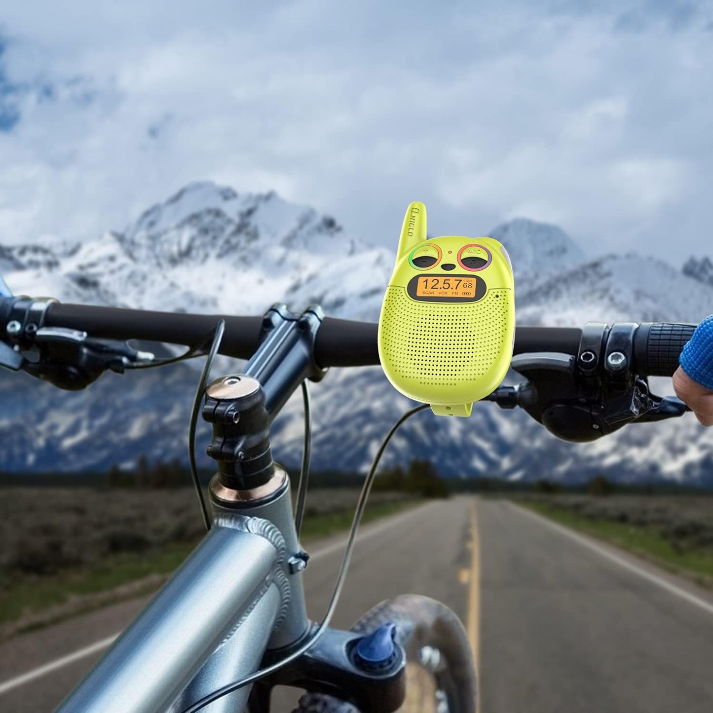 Qniglo Walkie Talkies for Kids Rechargeable 2 Pack,Christmas Birthday Gifts Toys for Age 3-12 Boys Girls, Long Range Kids Walky Talky with FM Radios for Family Adventure Camping Hiking Spy Games