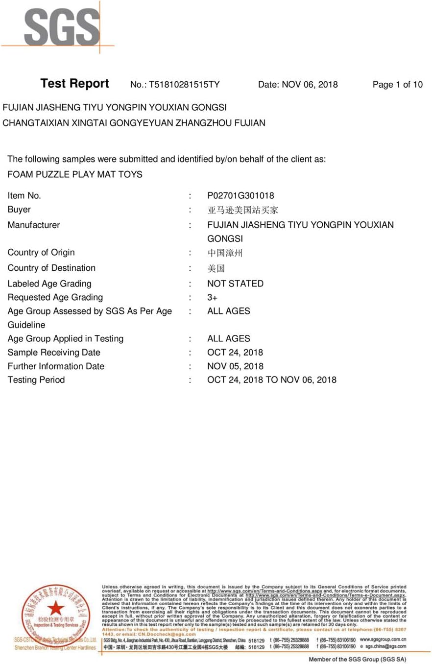 MQIAOHAM® 18 Pieces Puzzle Play Mats, Soft Baby Play Mat, Kids Interlocking Foam Floor Tiles, Toddlers Carpet Playmats G301018-101103112