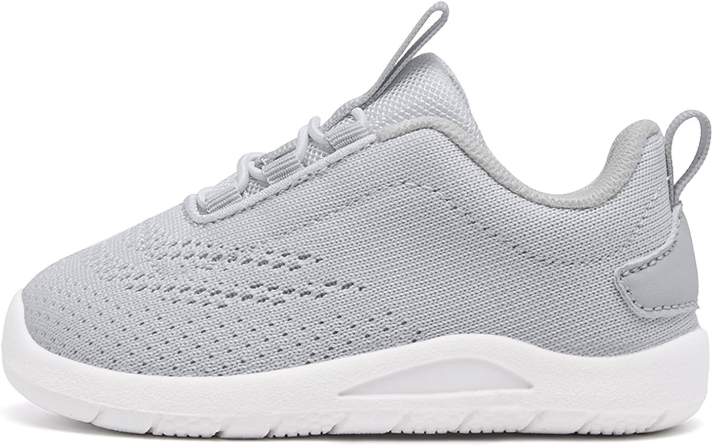 MORENDL Toddler Slip On Sneakers Baby Walking Shoes Non-Slip Breathable Unisex Pink Mesh Lace-Up Athletic Sneakers Infant Running Shoes