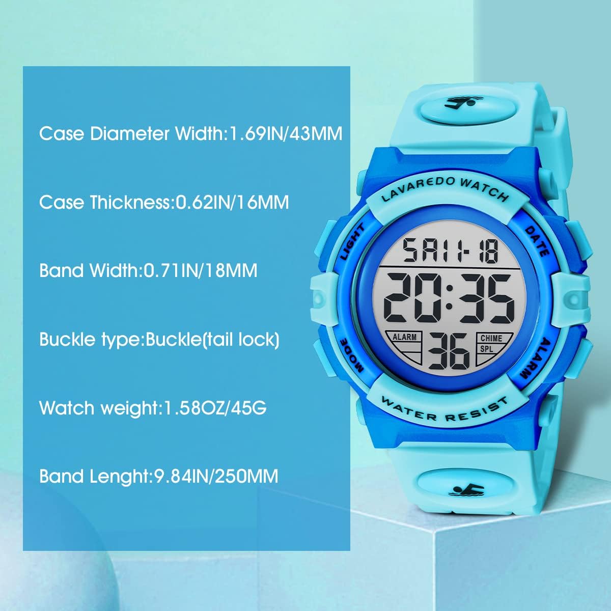 Kids Watch,Boys Watch for 3-15 Year Old Boys,Digital Sport Outdoor Multifunctional Chronograph LED 50 M Waterproof Alarm Calendar Analog Watch for Children with Silicone Band,Kids Gift