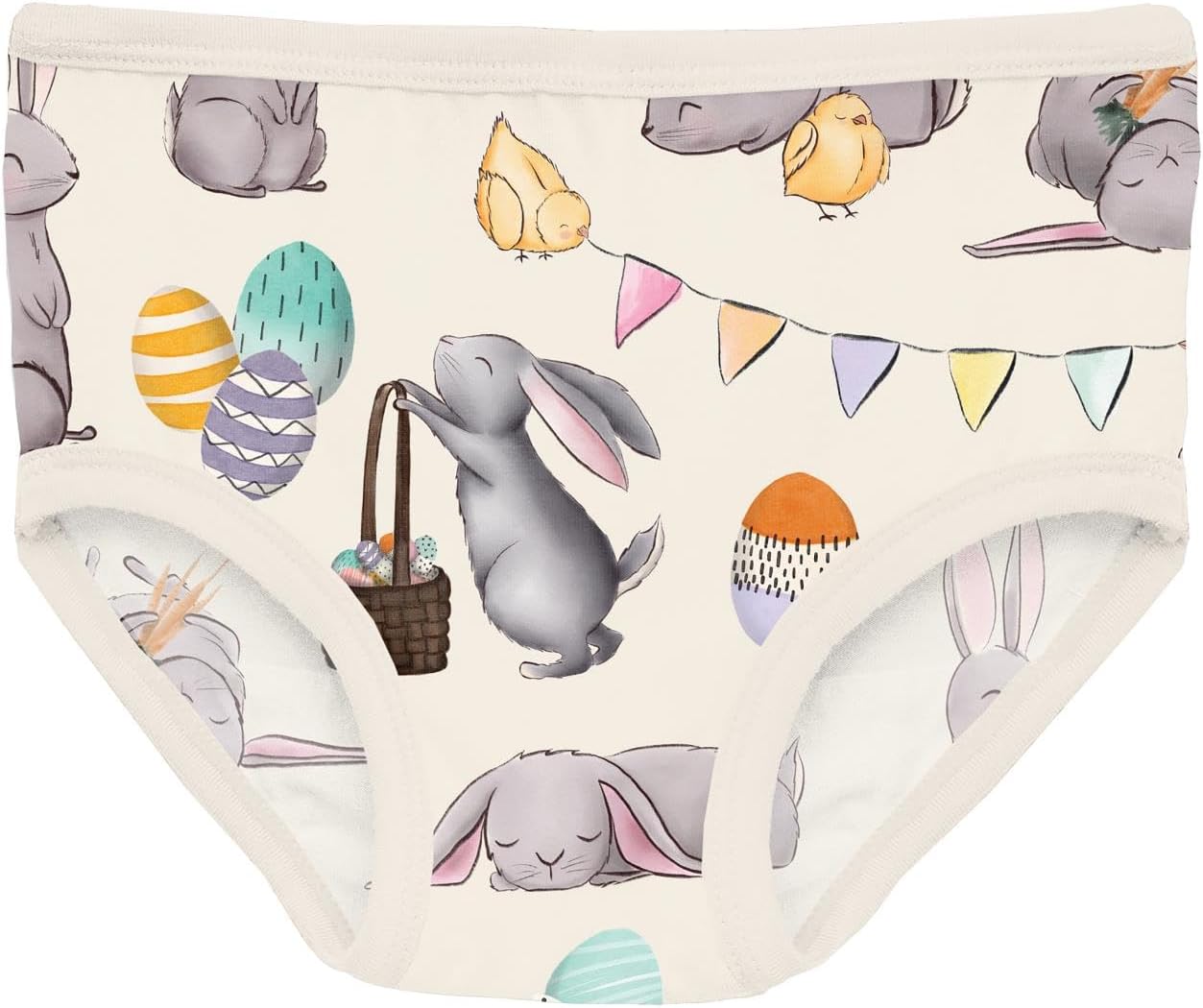 KicKee Girls Print Underwear, Soft Girl Panties, Toddler to Big Kid, All Day Wear
