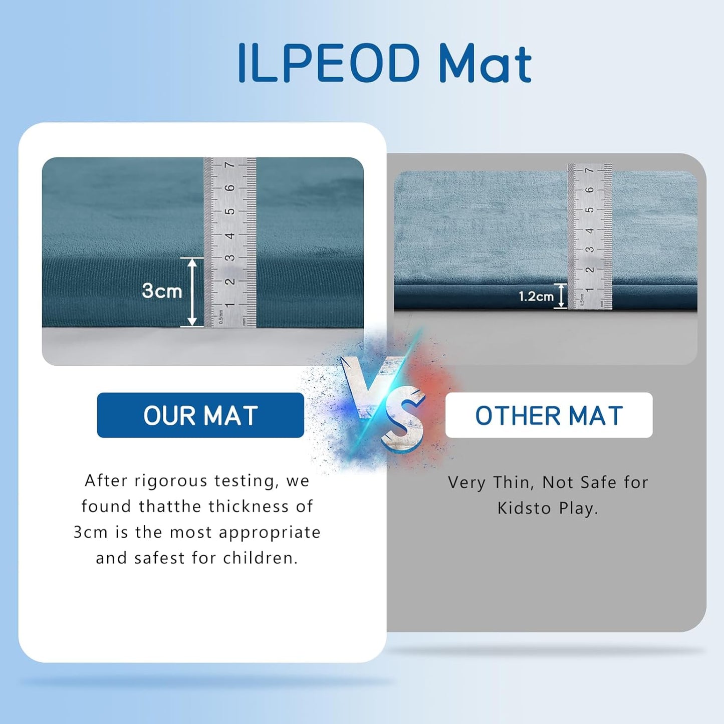 Baby Play Mat 1.2" Thick Memory Foam Nursery Rug Area Rug, 9β2β X 6β7β Yoga Mat Playmat Crawling Mat for Baby,Toddlers, Infants, Kids,Floor Mat Tatami Mat for Living Room with Non-Slip(Green)