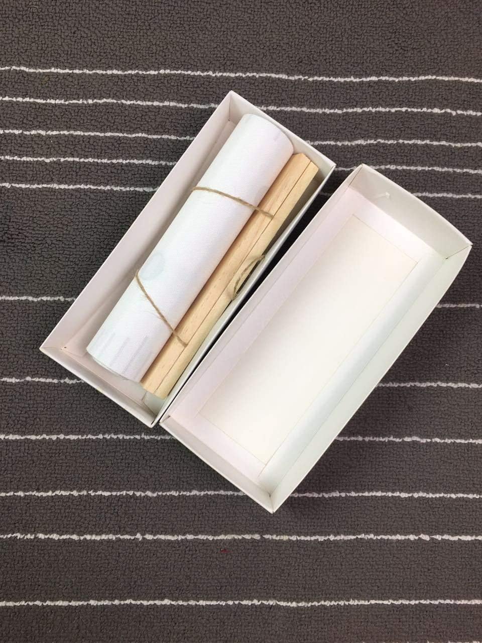 Kids Growth Chart, Wood Frame Fabric Canvas Height Measurement Ruler from Baby to Adult for Child's Room Decoration 7.9 x 79in (7.9 x 79in, Blue Mermaid)