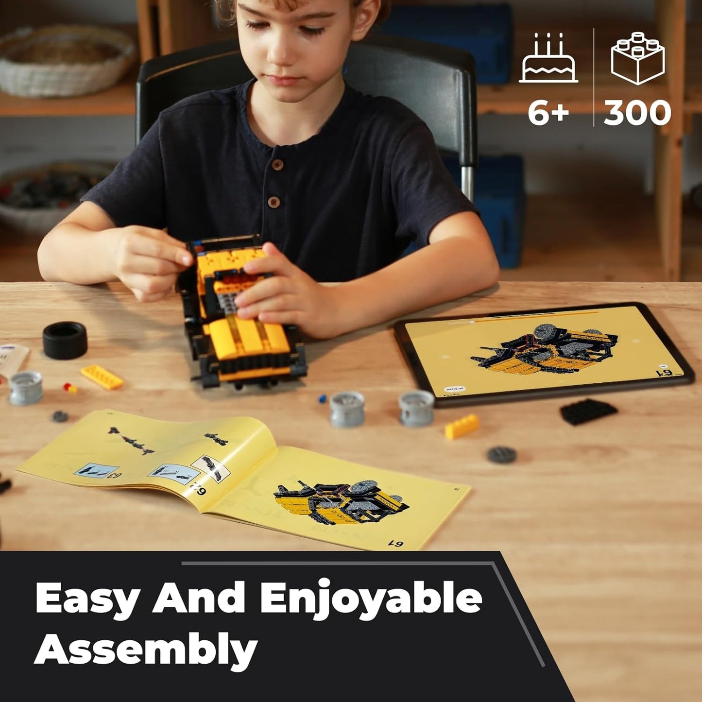 Robot R 4-in-1 Robot Building Kit, APP Remote Control STEM Coding Toys, Educational Gifts for Boys Girls Kids Ages 6-12, 4 Control Modes (300 Pieces)