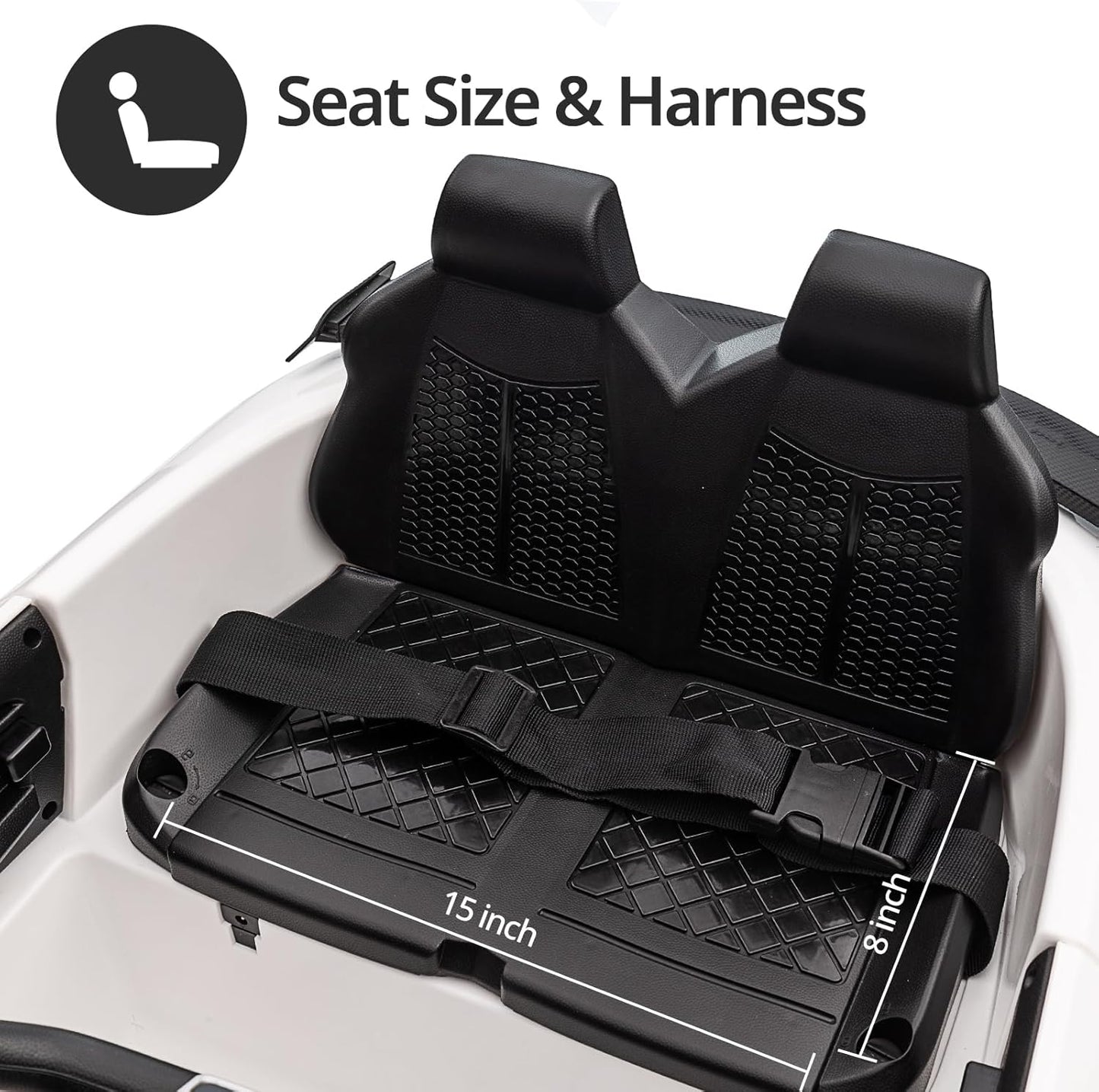 Electric Car for Kids, Licensed Audi 6V Kids Ride on Car Toy for Toddlers with Remote - White