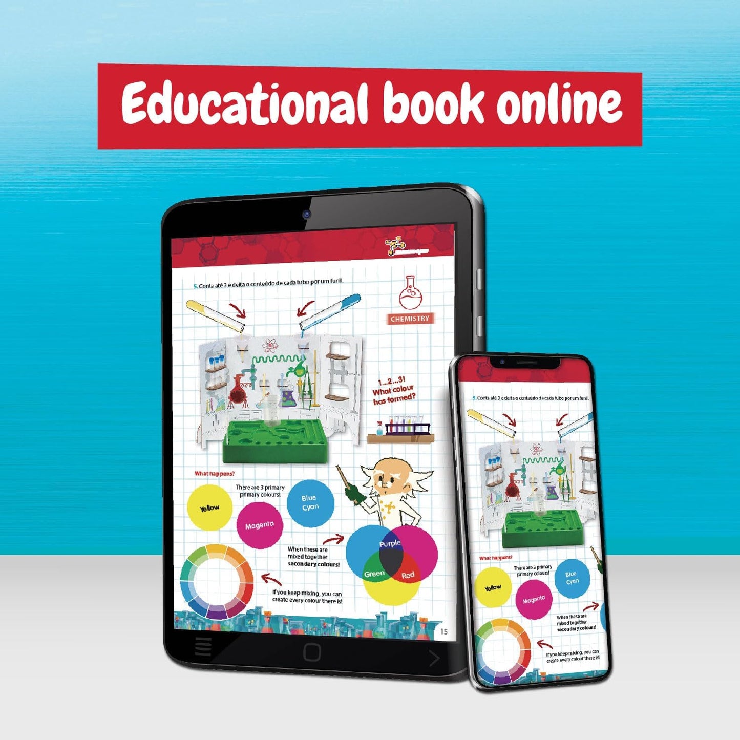 Science4you Science Lab for Kids - Science Kit with Experiments for Kids Age 6-8+, Chemistry Set to Create Crazy Dough, Colourful Explosions and Much More, Stem Toy and Gift for Boys and Girls Age 6+