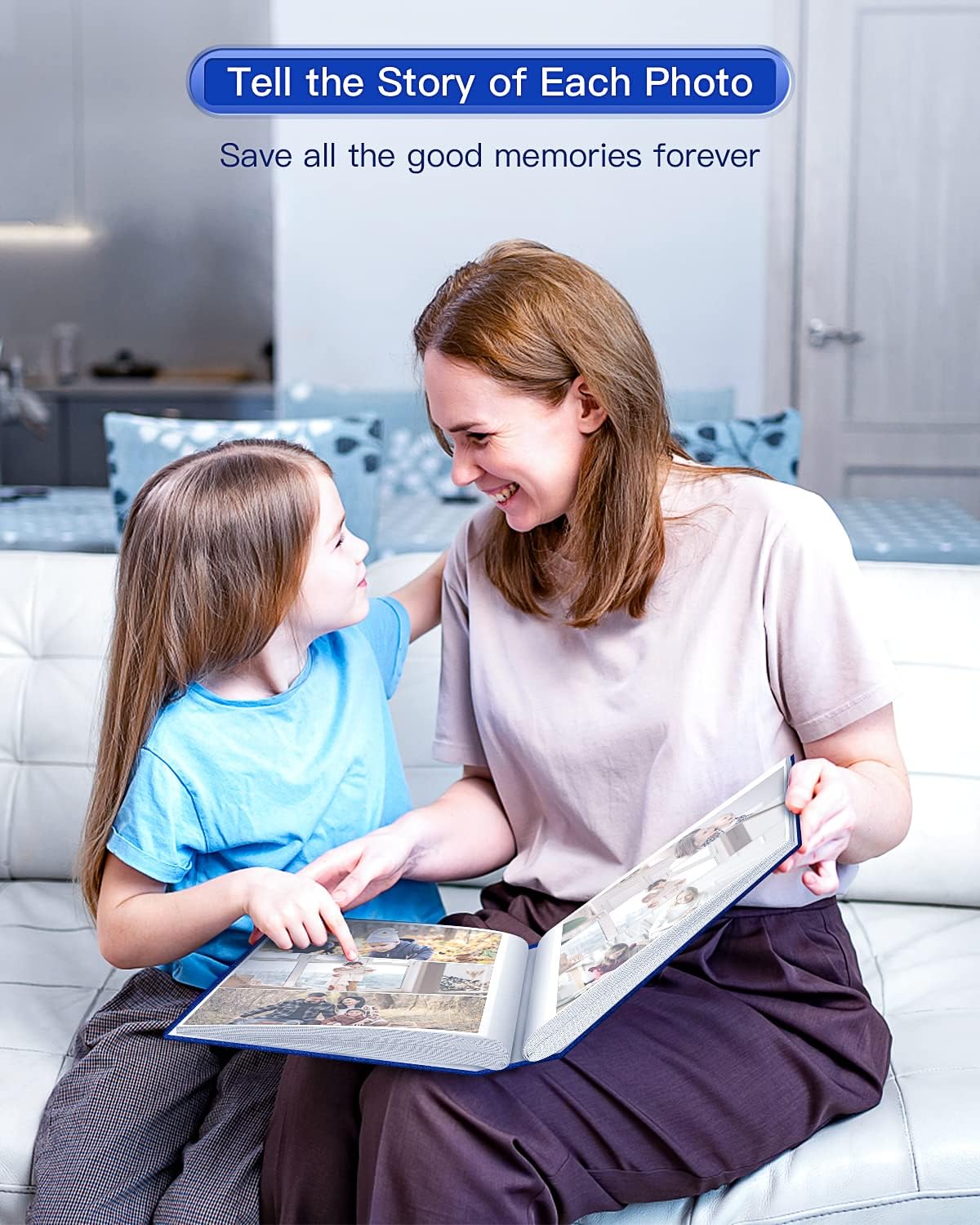 popotop Photo Album 4x6-200 Photos Photo Books with 200 Horizontal Pockets,Linen Cover Albums for Family Wedding Anniversary Baby Vacation Pictures