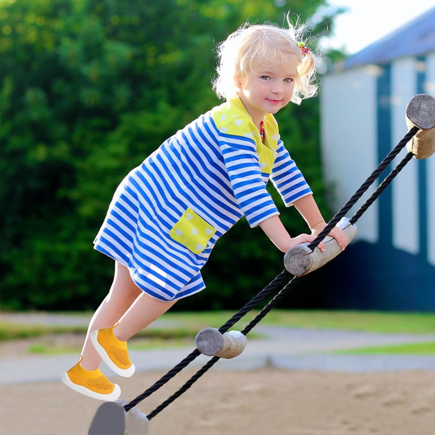 Baby Walking Shoes Toddler Girl Boy Soft Sole Breathable Mesh Slip on Summer Wide Shoes Infant Flexible Lightweight Non-Slip Safer Causal Tennis Shoes Toddler First Walkers Shoes Rubber Soles Outdoor