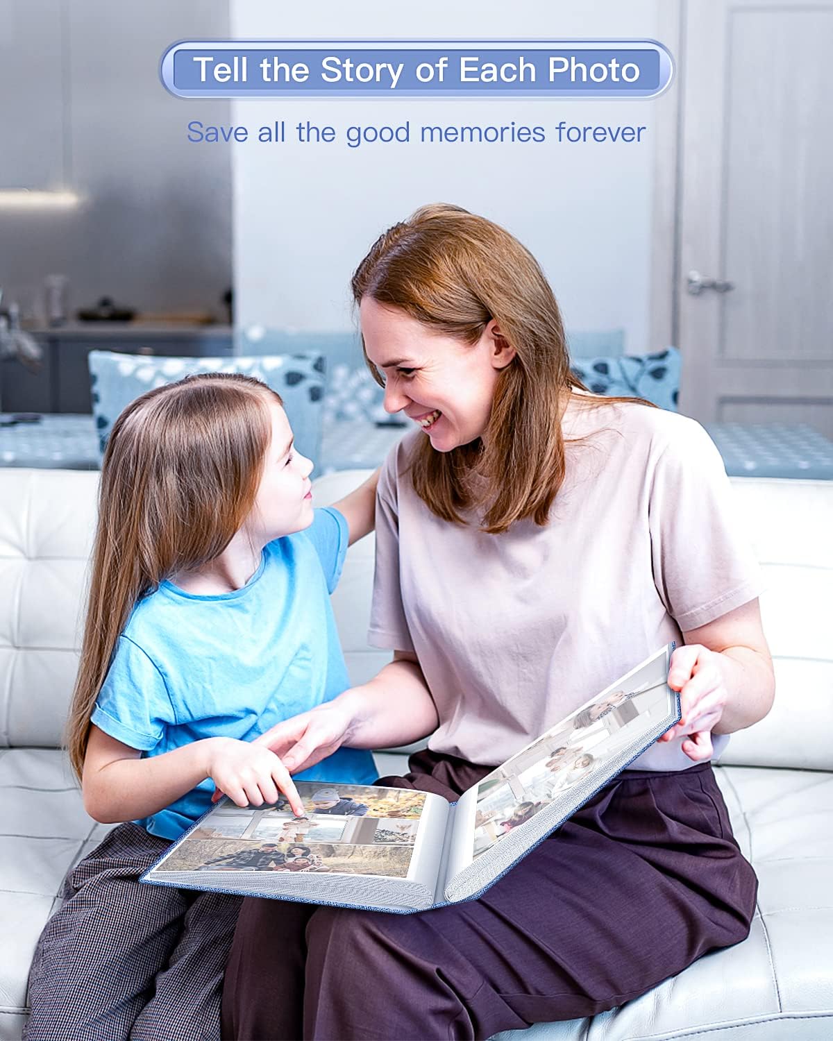 popotop Photo Album 4x6-300 Photos Linen Cover Photo Books with 300 Horizontal Pockets,Slip-in Picture Albums for Family Wedding Anniversary Baby Vacation Pictures