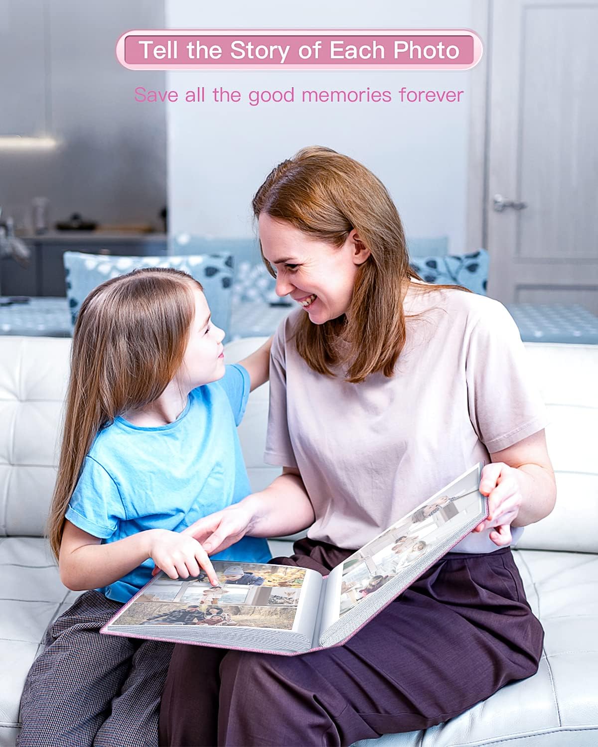 popotop Photo Album 4x6-420 Photos Photo Books with 420 Horizontall Pockets,Linen Cover Albums for Family Wedding Anniversary Baby Vacation Pictures