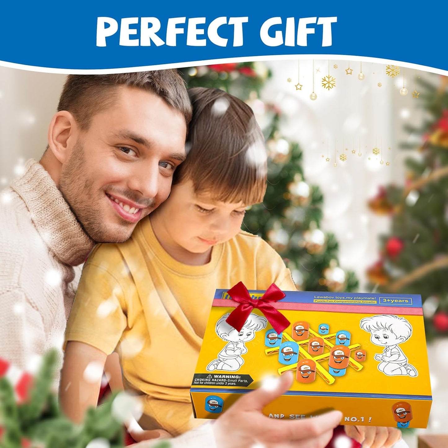 New Tic Tac Toe Game,Strategy Board Game,Head-to-Head Game,Family Games,Children's Day Gifts,Party Favors for Kids 3-8.