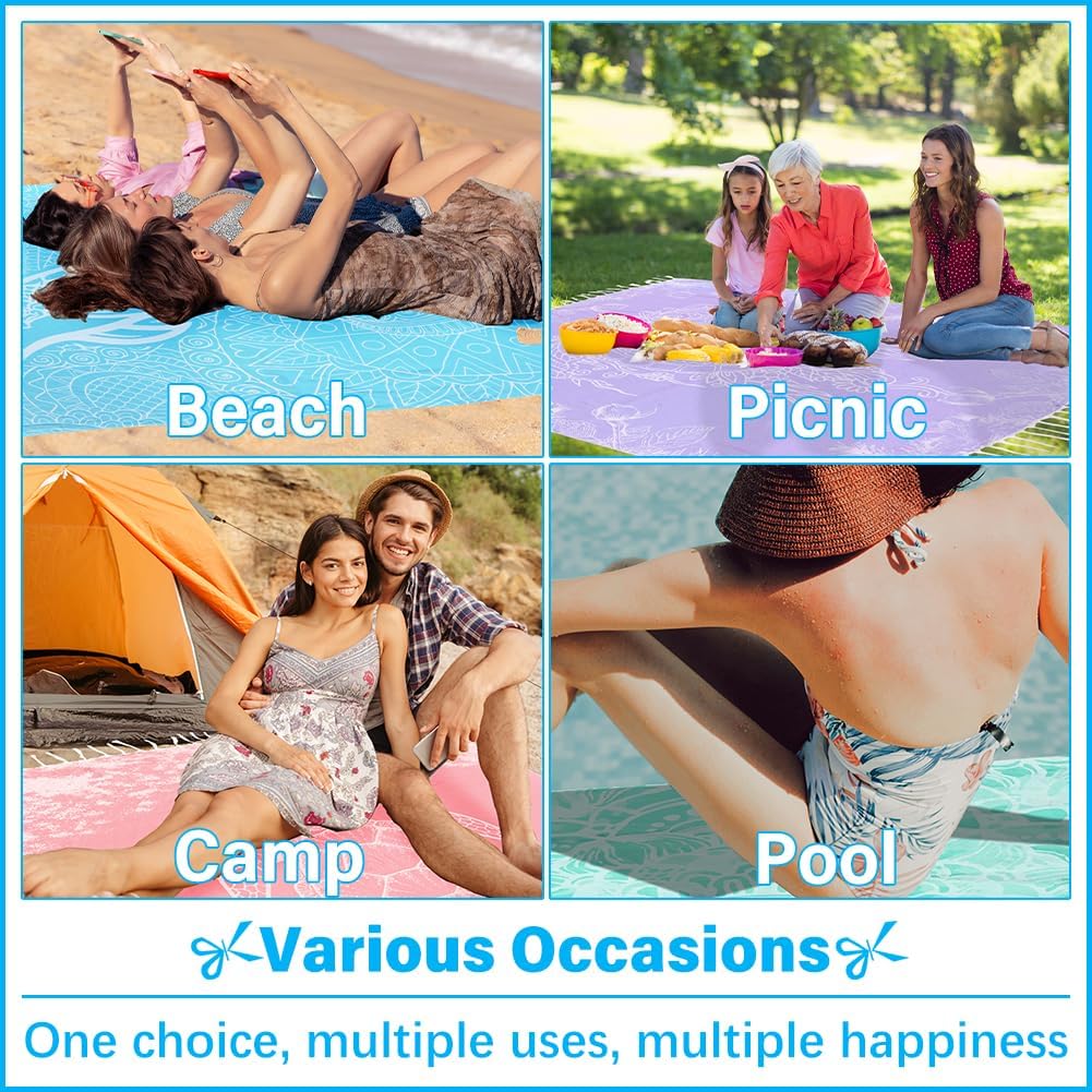 Oversized Turkish Beach Towel Blanket XXL Cotton Sandproof Towels Boho Woven Extra Large Big Sand Free Giant Throw Thick Blankets Huge Quilt XL Picnic Camping Necessities Cloud For Adult Gifts