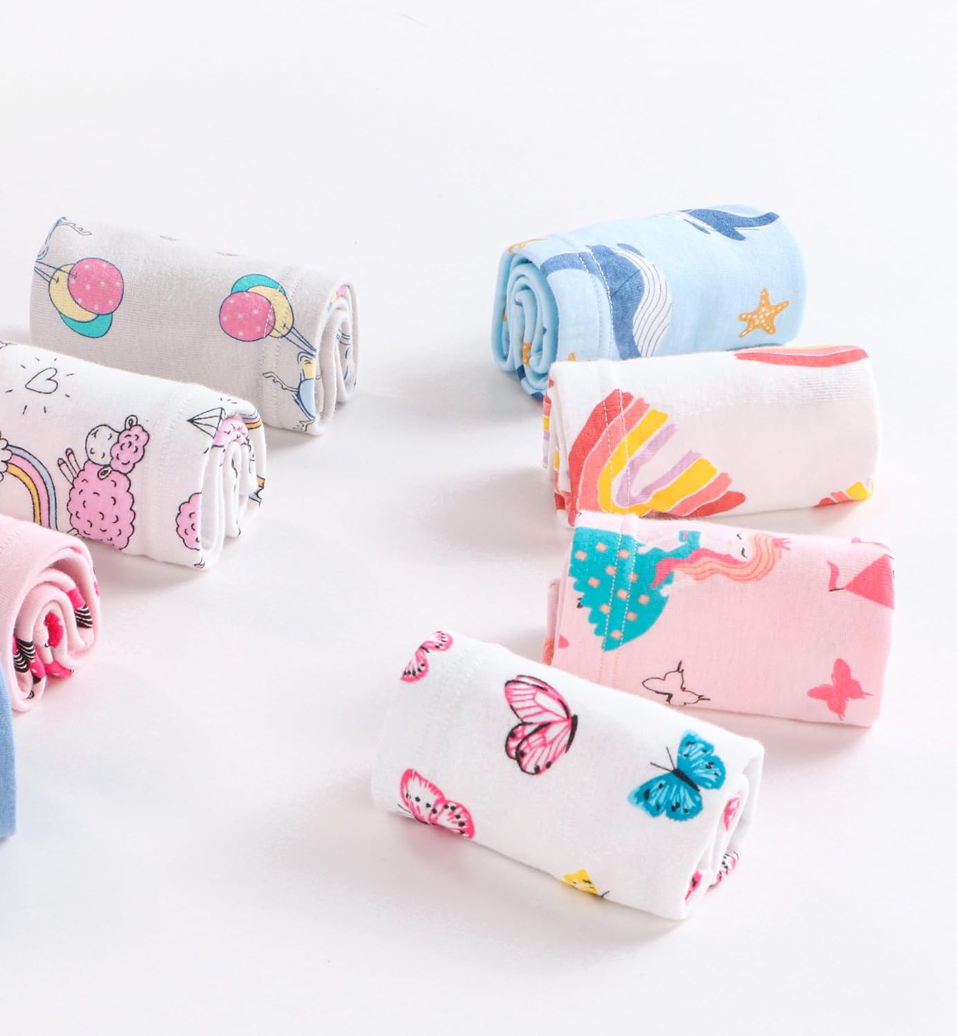 Sladatona Soft Girls Boyshort Panties Cotton Briefs Kids Underwear