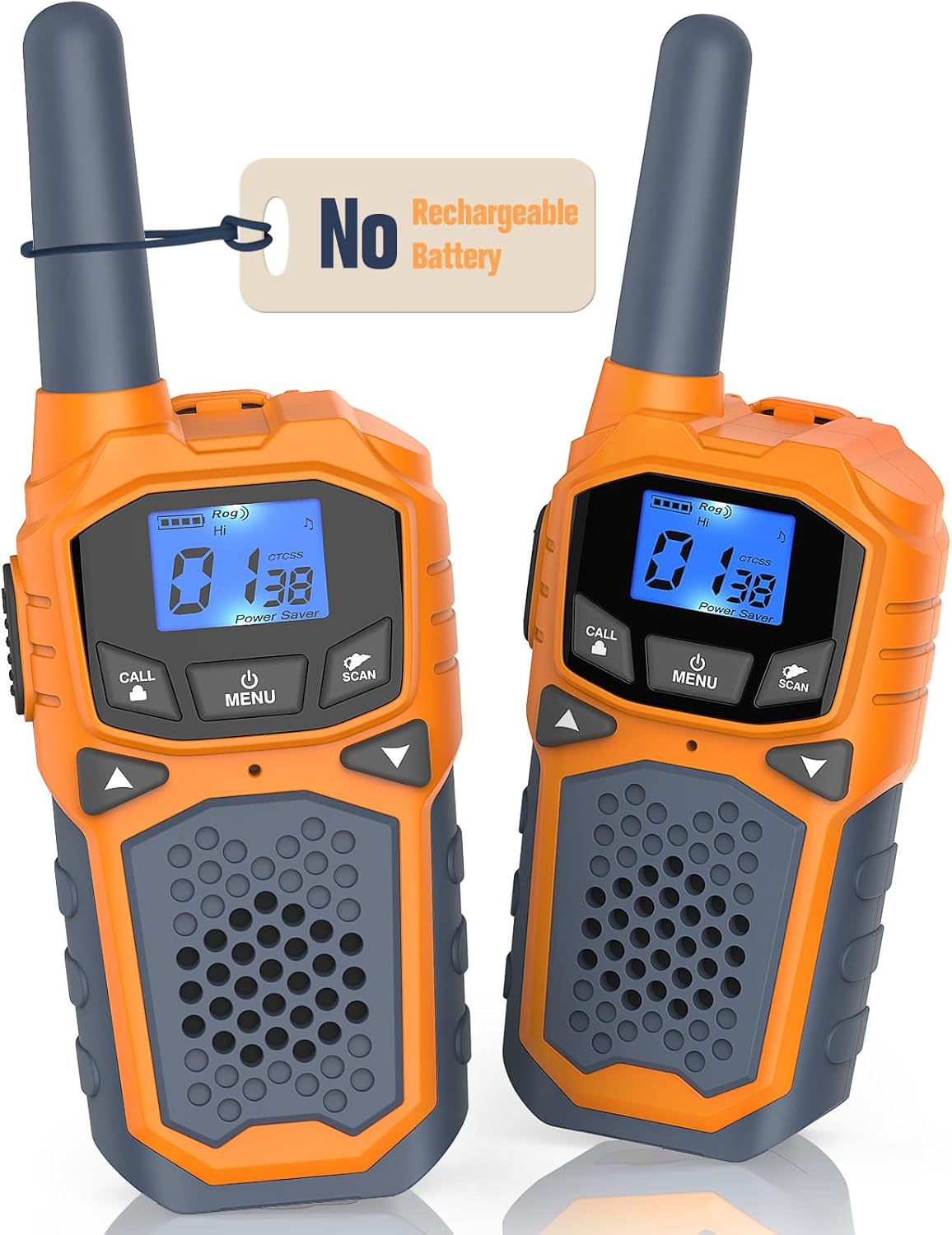 Woktok Kids Walkie Talkies, Long Range 2 Way Radio 22 Channel, Durable Toy Birthday Gifts for 6-12 Year Old Boys and Girls, Handheld Walkies Talkie for Outside Hiking Camping(No Batteries)