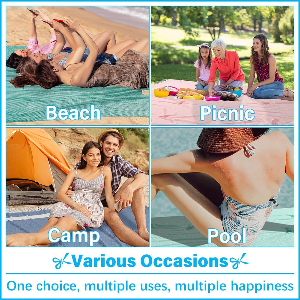 Oversized Turkish Beach Towel Blanket XXL Cotton Sandproof Towels Boho Woven Extra Large Big Sand Free Giant Throw Thick Blankets Huge Quilt XL Picnic Camping Necessities Cloud For Adult Gifts