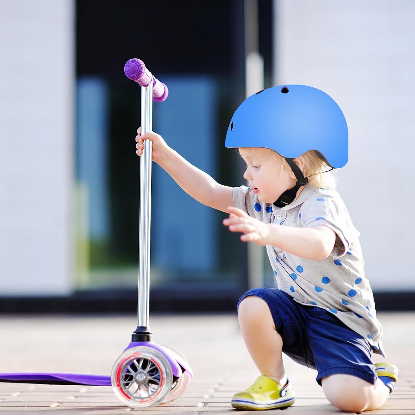 Kids Helmet for 2-3-5-8-14 Ages Girls and Boys, Ventilation and Impact Resistance Toddler Helmet for Multi-Sport Bicycle Scooter Inline Roller Skate and Skateboarding