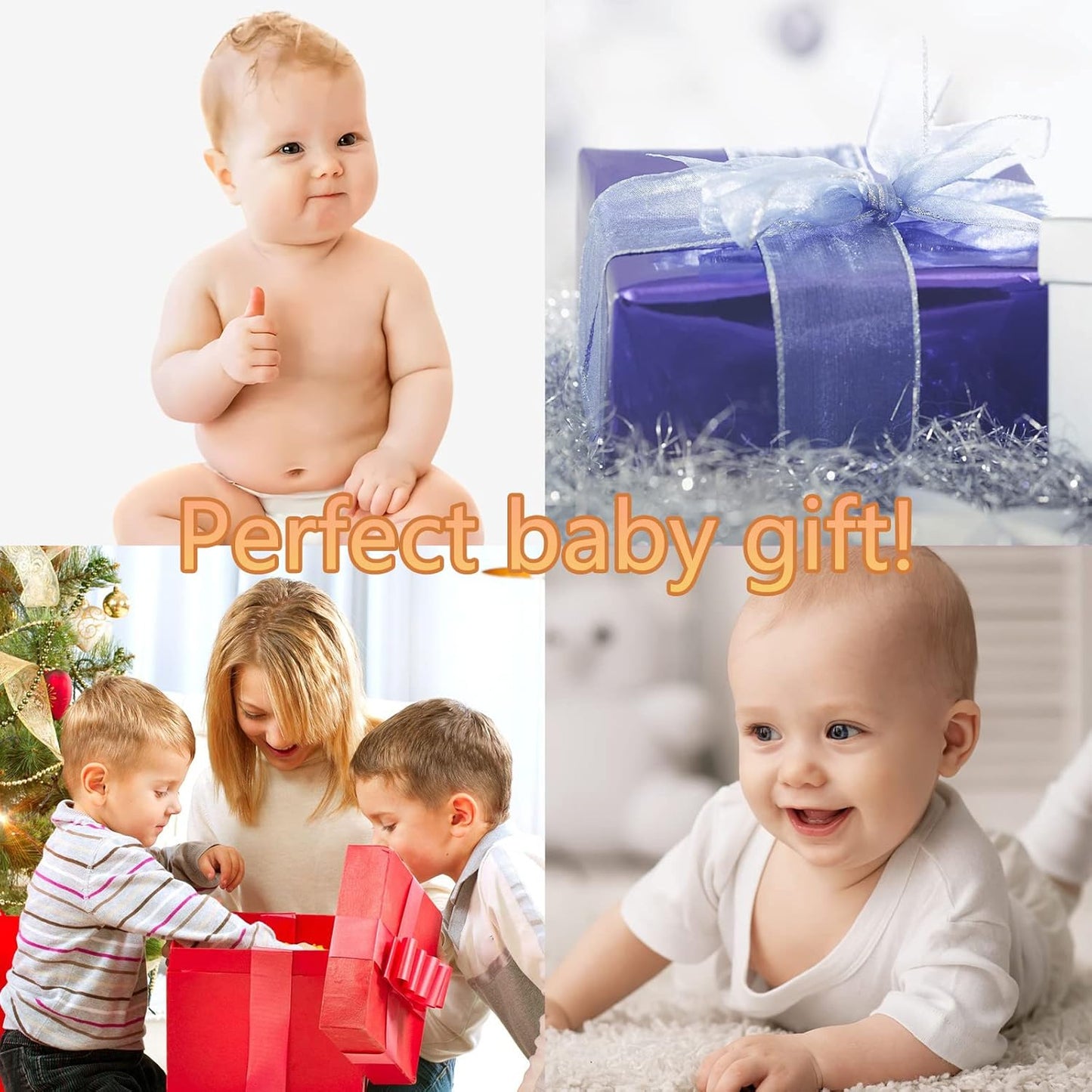 4 Pack Baby Wrist Rattles - Animal Socks Set for Toddlers 1-3, Early Learning Toys