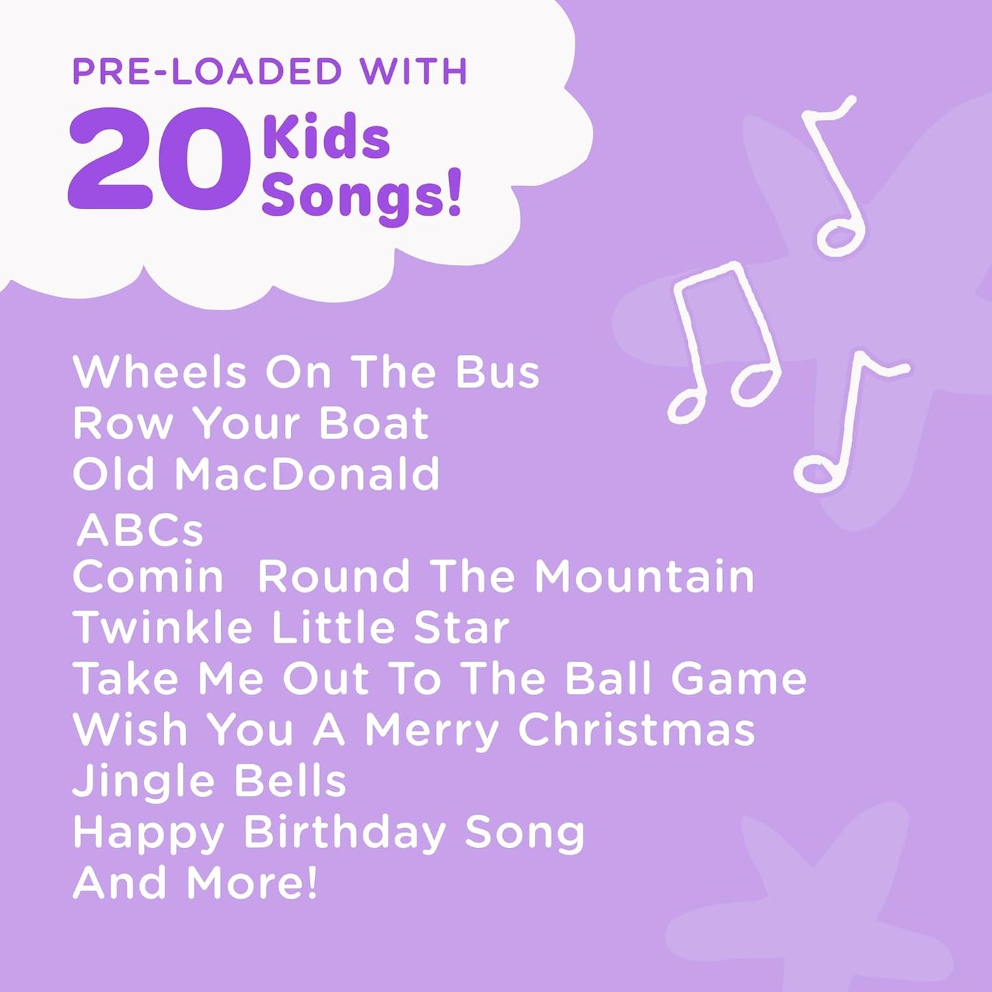 Move2Play, Kids Karaoke Microphone | Includes Pre-Loaded Songs & Bluetooth | Kids Birthday Party Gift | Toy for All Ages 2, 3, 4, 5, 6+ Year Old Girls, Boys & Toddlers