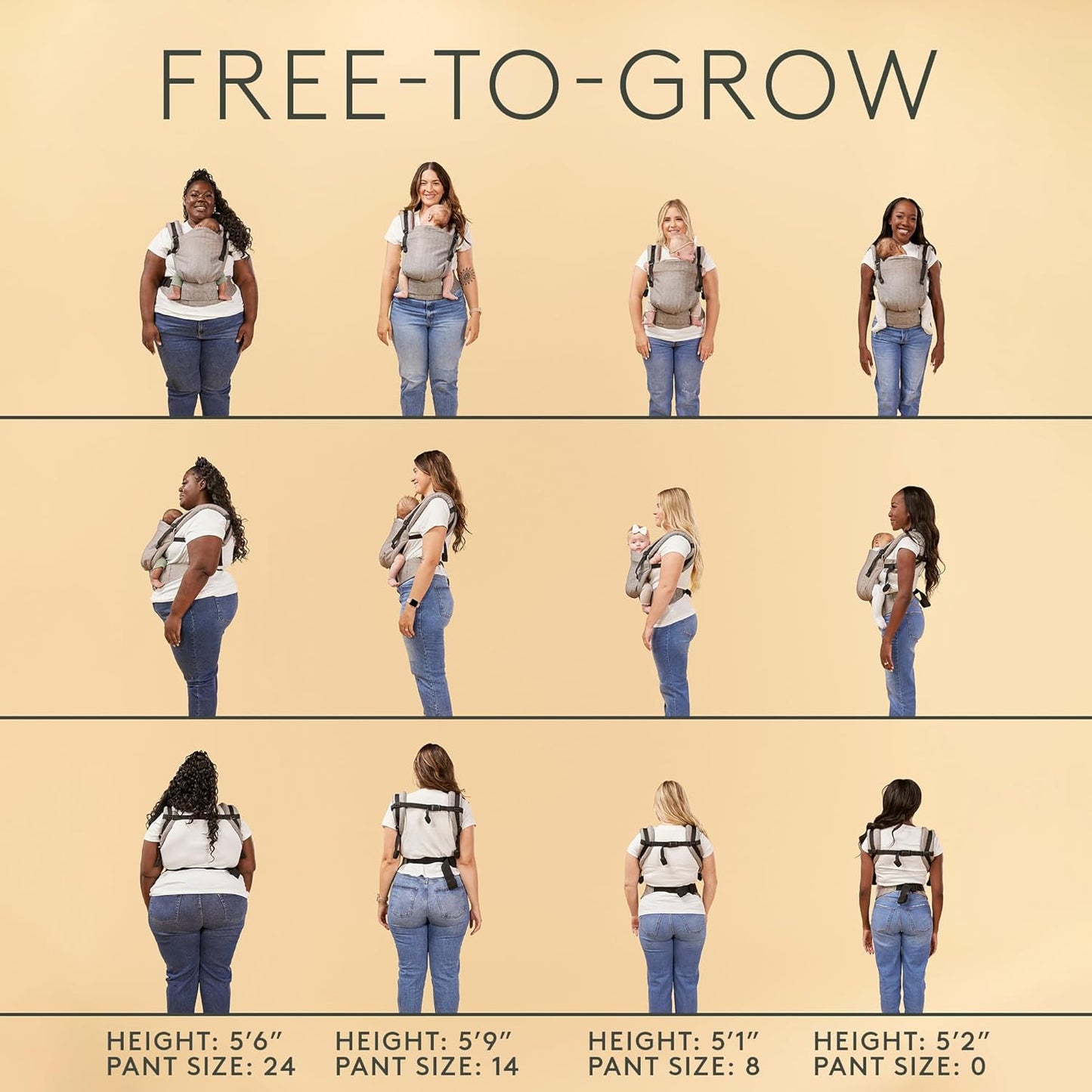 Baby Tula Breathable Mesh Panel Free-to-Grow Baby Carrier - Adjustable, Comfortable, Newborn to Toddler Carrier - Ergonomic Fit for 7lbs to 45lbs - Back & Front Carry Options - Urbanista (Black)