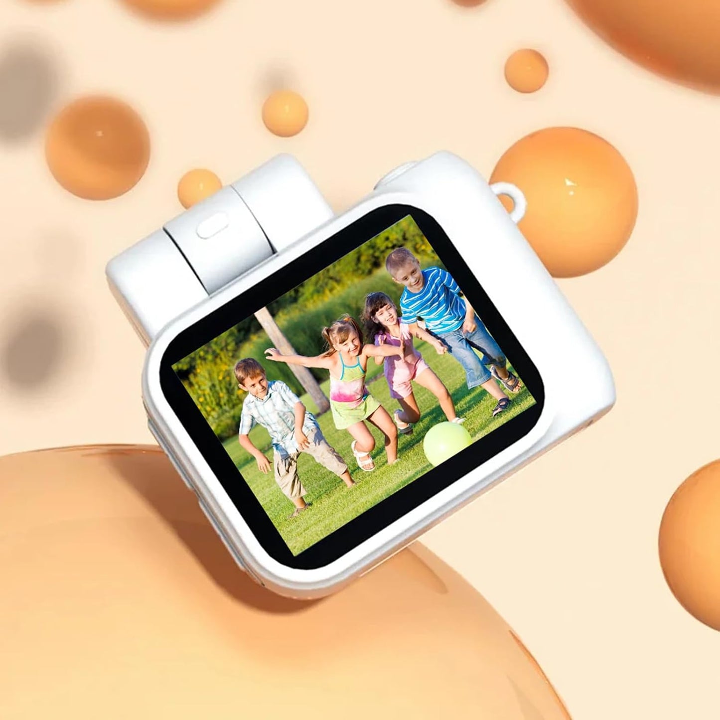 Mini Action Camera 1080P with 32GB Card, White, Compact and Portable, Perfect for Carrying Around, Long Battery Life, High-Definition Display