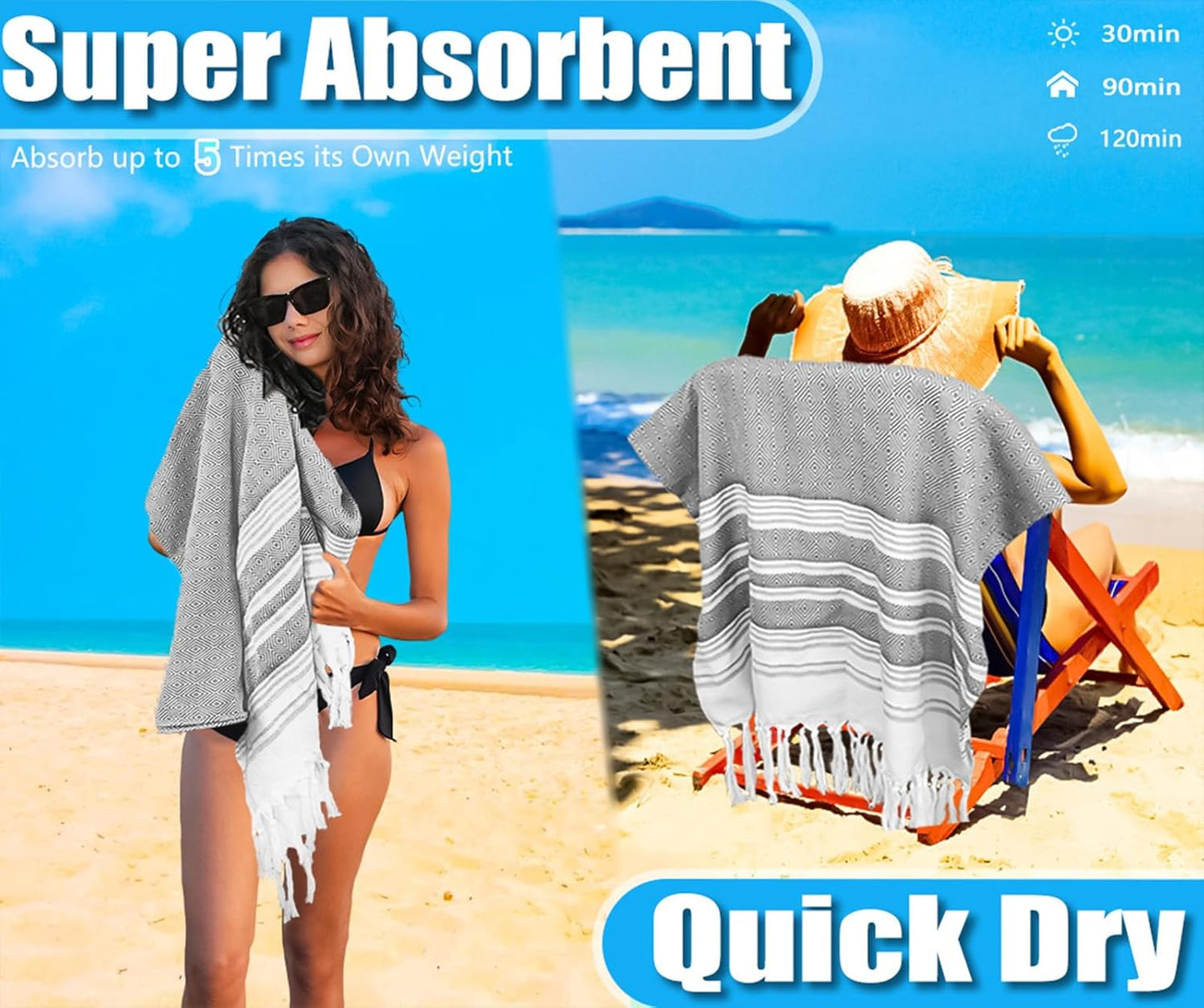 Large Throw Blanket Yoga Blanket Turkish Beach Towel Mens Birthday Gift Idea Dad Father Day Husband Brother Uncle Boyfriend Male Grandpa Him Appreciation Thank You Retirement 60th 50th 40th 30th