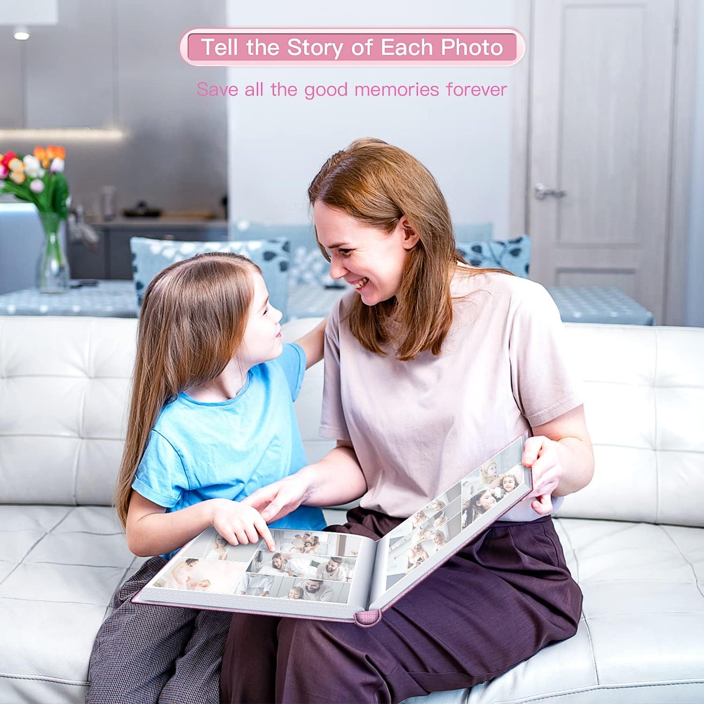 popotop Photo Album 4x6-600 Photos Photo Books with 600 Horizontal and Vertical Pockets,Linen Cover Albums for Family Wedding Anniversary Baby Vacation Pictures