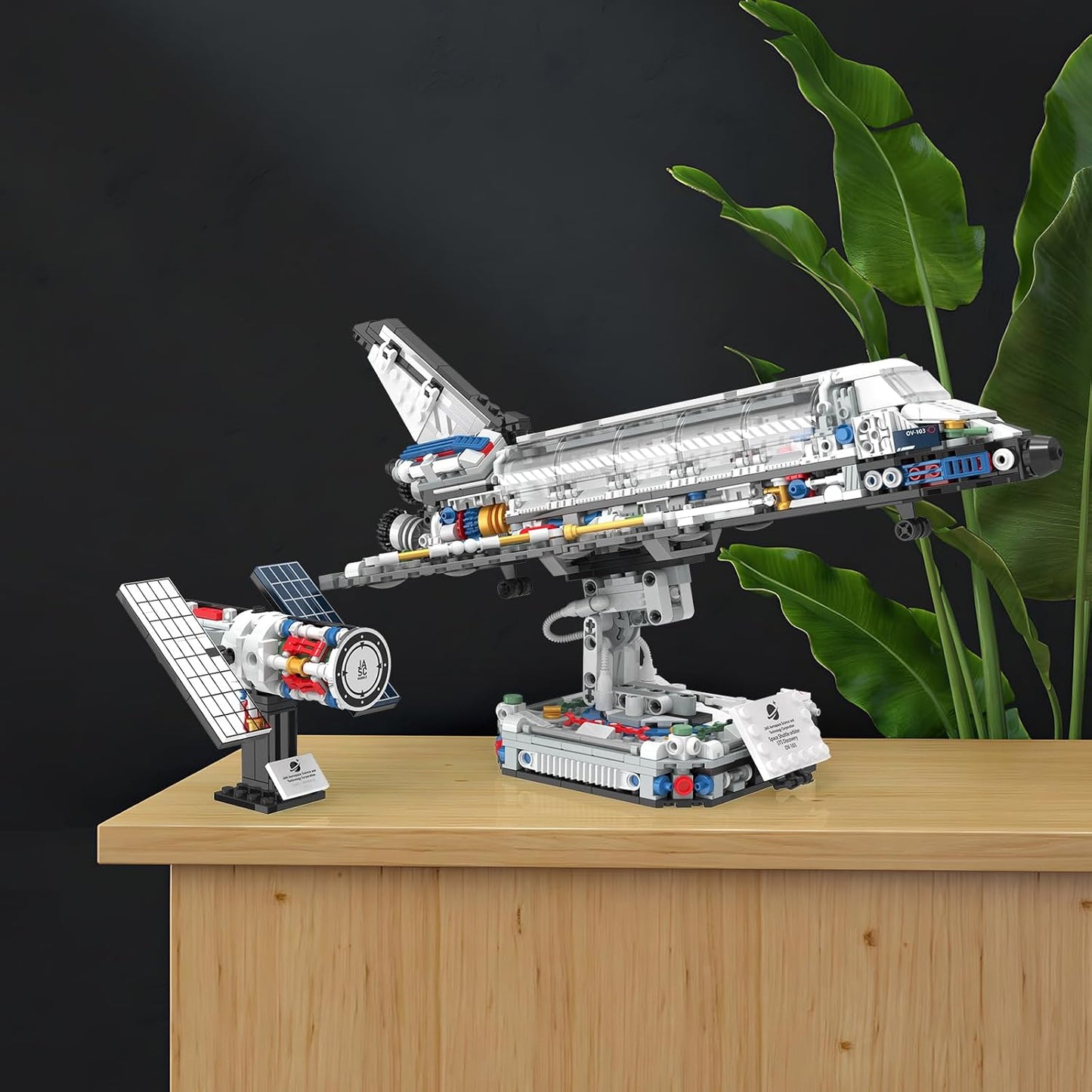 JMBricklayer Space Shuttle Building Sets for Adult, Airplane Spaceship Space Toys for Kids Teens, Gifts for adults Boys Girls 8 9 10 11 12 13 14+, Collectible Display Model with Adjustable Stand 70122