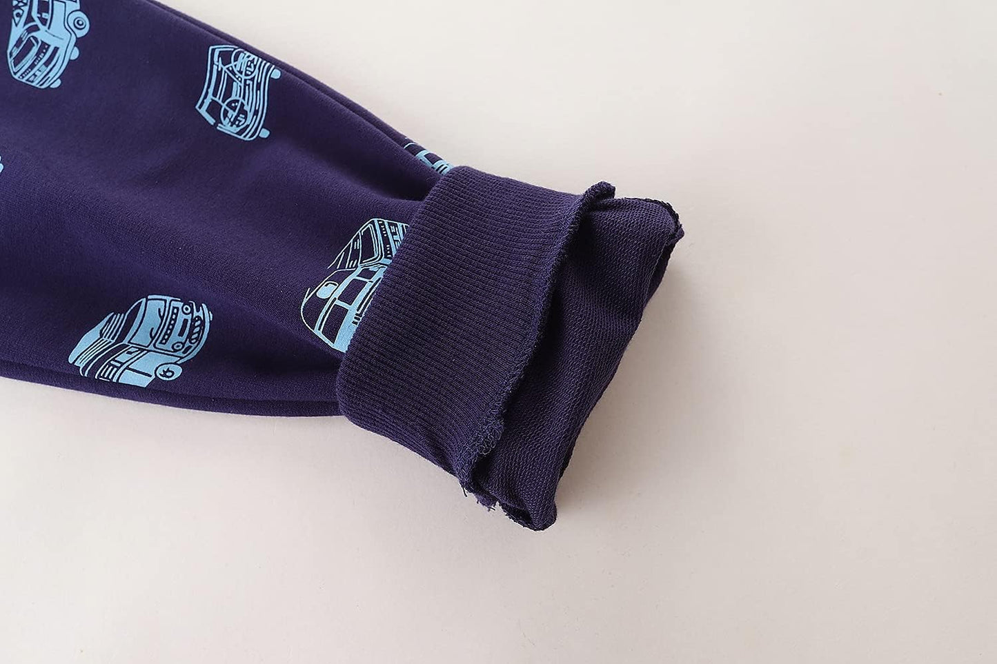 Bumeex Baby and Toddler Boys' 2-Pack Pull on French Terry Pants 1-7Y