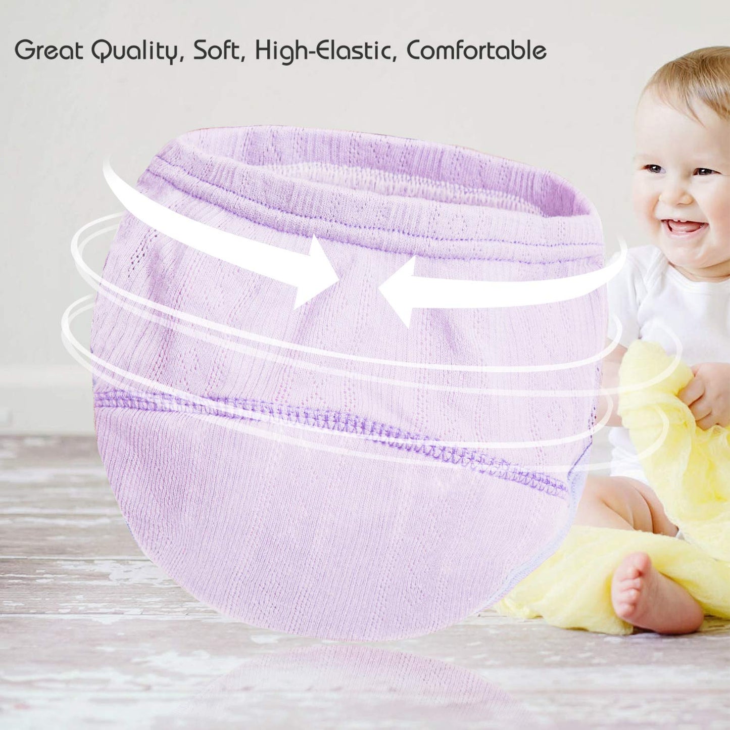 Joyo Roy Toddler Potty Training Underwear 5t Breathable 100% Cotton Girls Potty Training Pants Absorbent Double Thigh Wings for Antileak Pee Pants