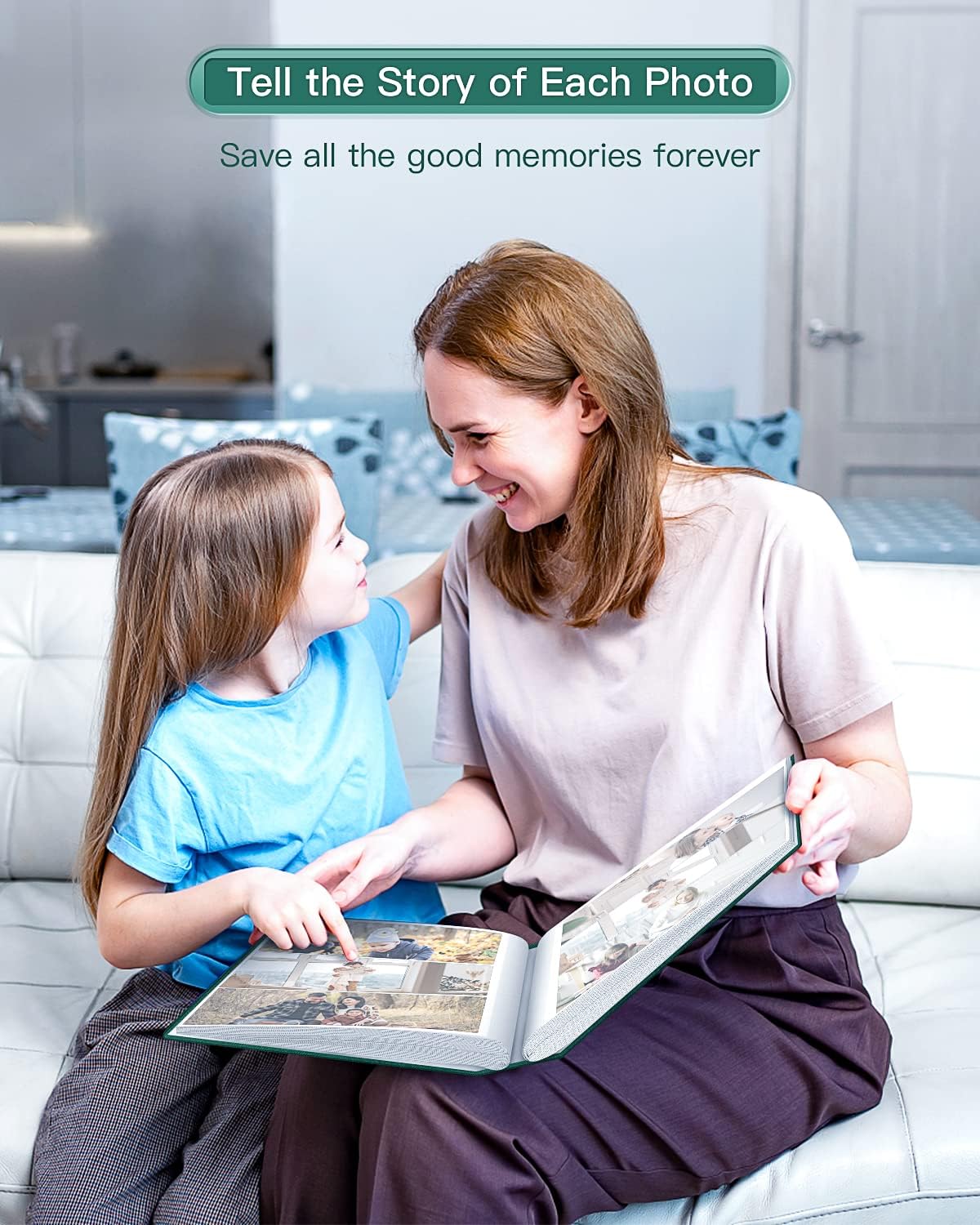 popotop Photo Album 4x6-420 Photos Photo Books with 420 Horizontall Pockets,Linen Cover Albums for Family Wedding Anniversary Baby Vacation Pictures