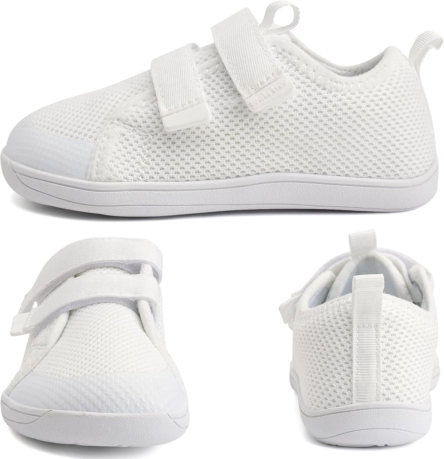 WateLves Toddler Little Kids Wide Barefoot Shoes The First Walking Shoes Girls Boys Breathable Zero Drop Minimalist Sneakers with Wide Toe Box Natural to Grow