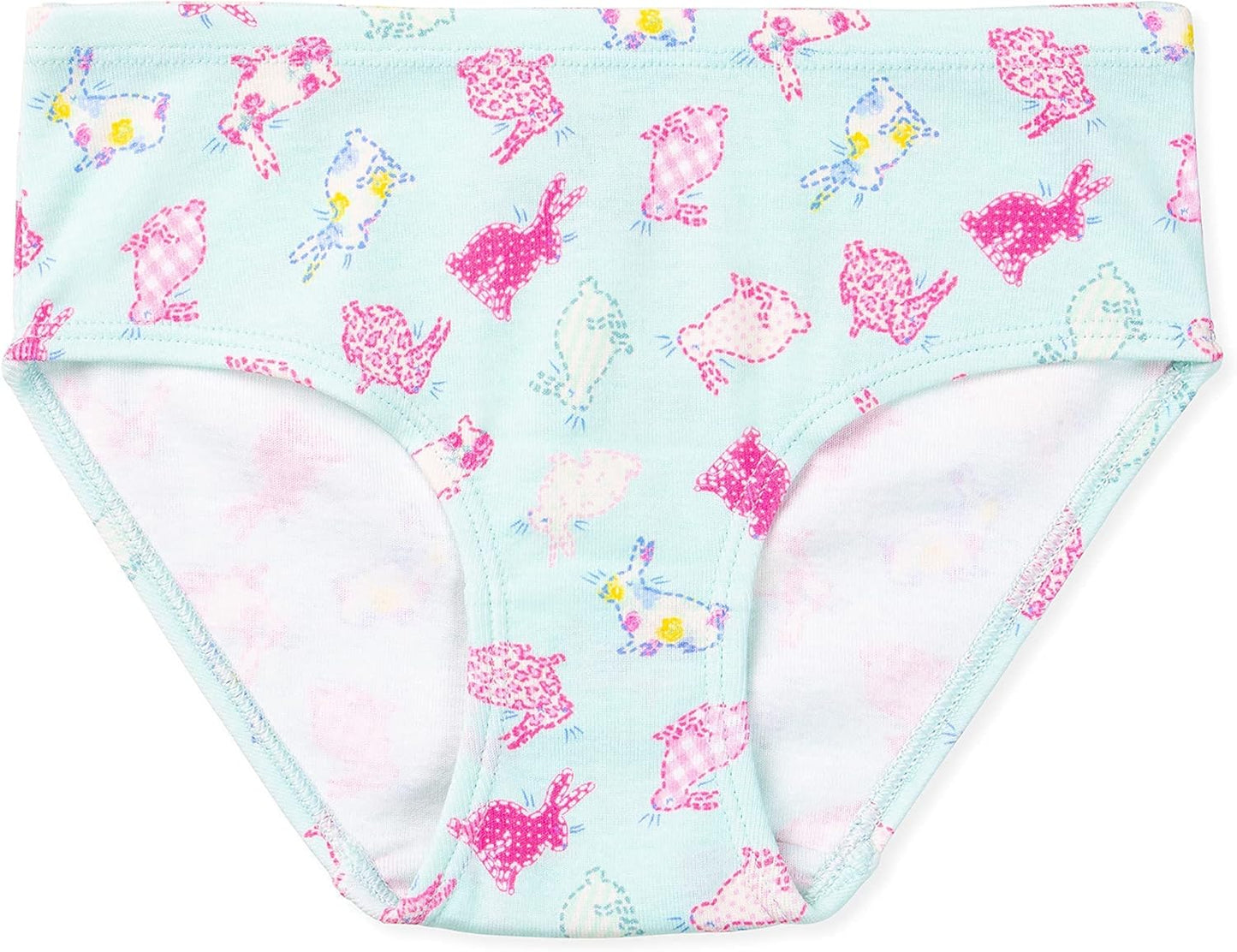 Lucky & Me Girls 100% Organic Cotton Underwear Briefs, Gracie 7 Pack