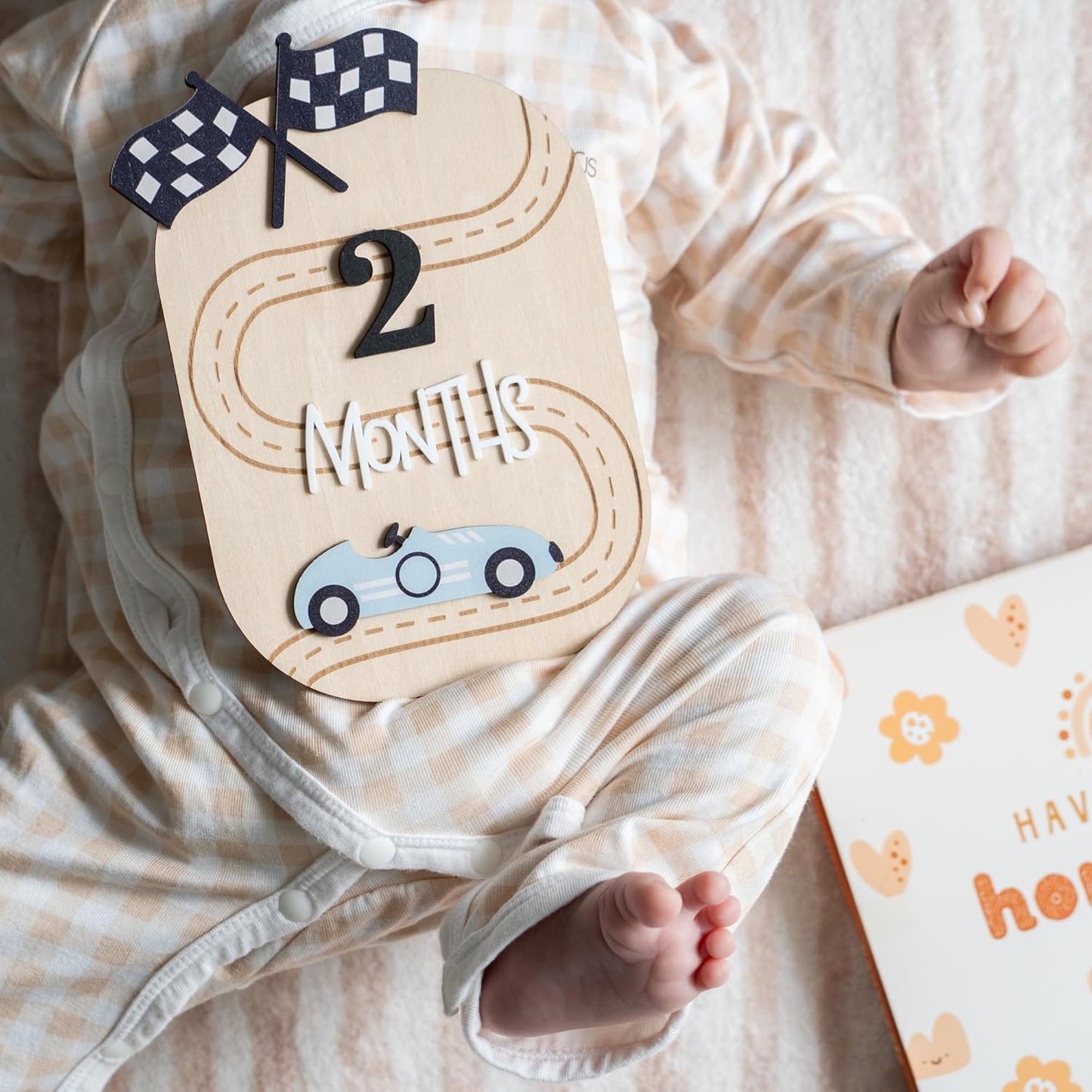 Baby Monthly Milestone Sign,1-12 Monthly Baby Milestone, Month Milestone Baby Boy, Baby Months Milestone, Newborn Photography Props Double-Sided (B15)