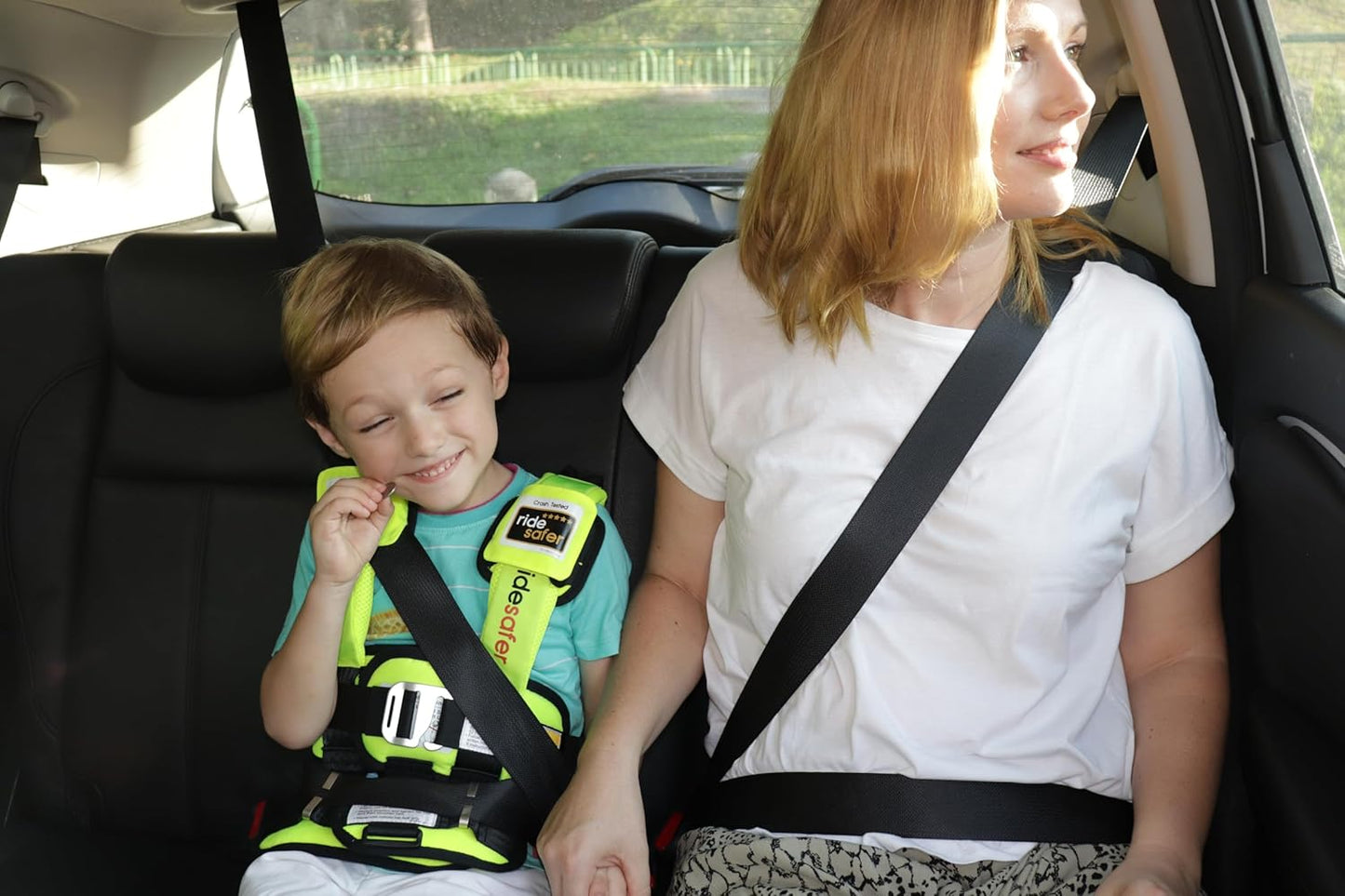 Large Yellow, Lightweight, Compact, Portable Car Seat - Perfect for Travel and Everyday Child Safety