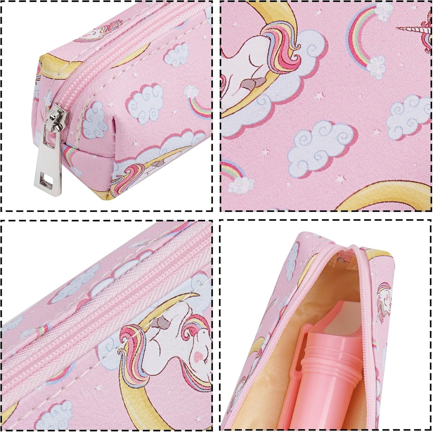 Recorder Instrument for Beginner Adults,8-Hole Soprano Descant Recorder Music Flute with Cleaning Rod & Case Bag For Home Entertainment(2-Pink Unicorn2)