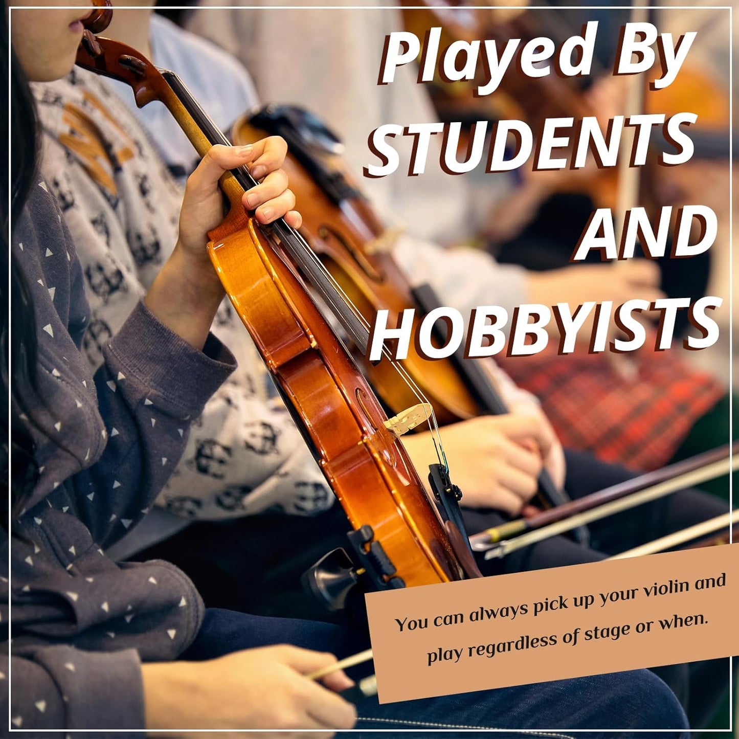 Ktaxon 3/4 Violin for Beginners, Fiddle for Students and Enthusiasts, Acoustic Violin Kit with Case, Bow, Rosin & Manual