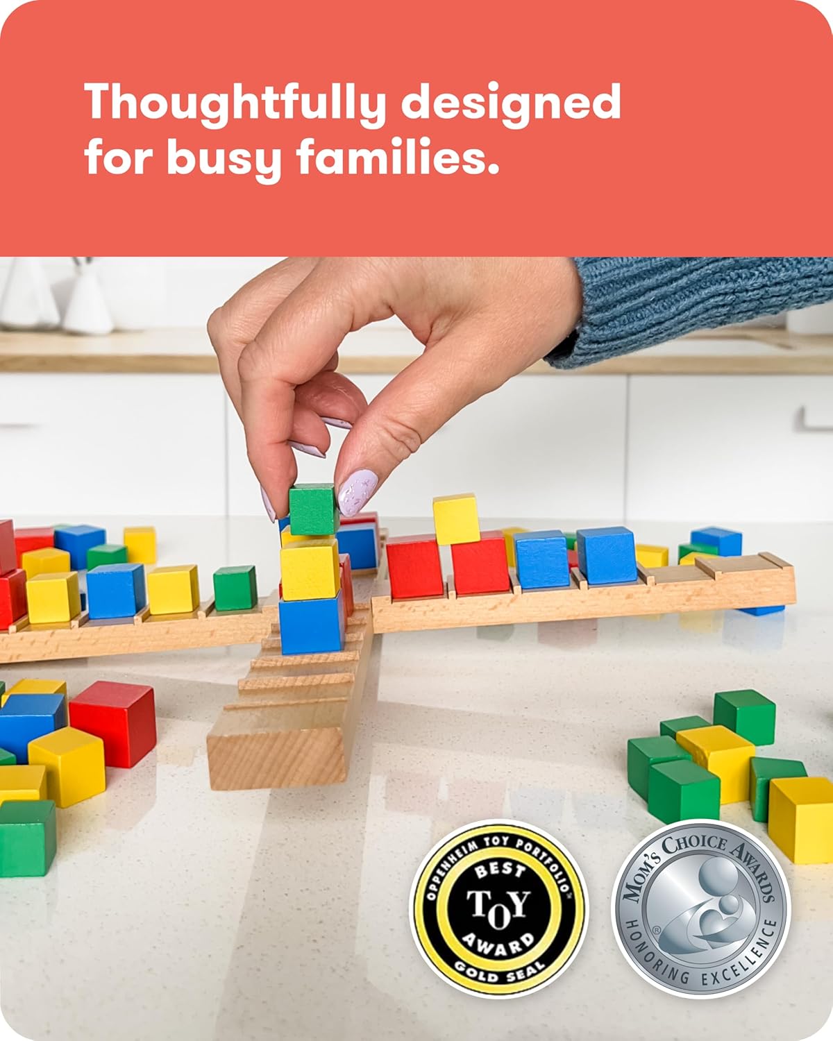 SimplyFun Kilter - The Educational Game of Levers & Motion - Irresistible Game & Hilarious Family Fun with an Introduction to Physics & Predicting Outcomes - Kids Game - 2 to 4 Players - Ages 8 & Up