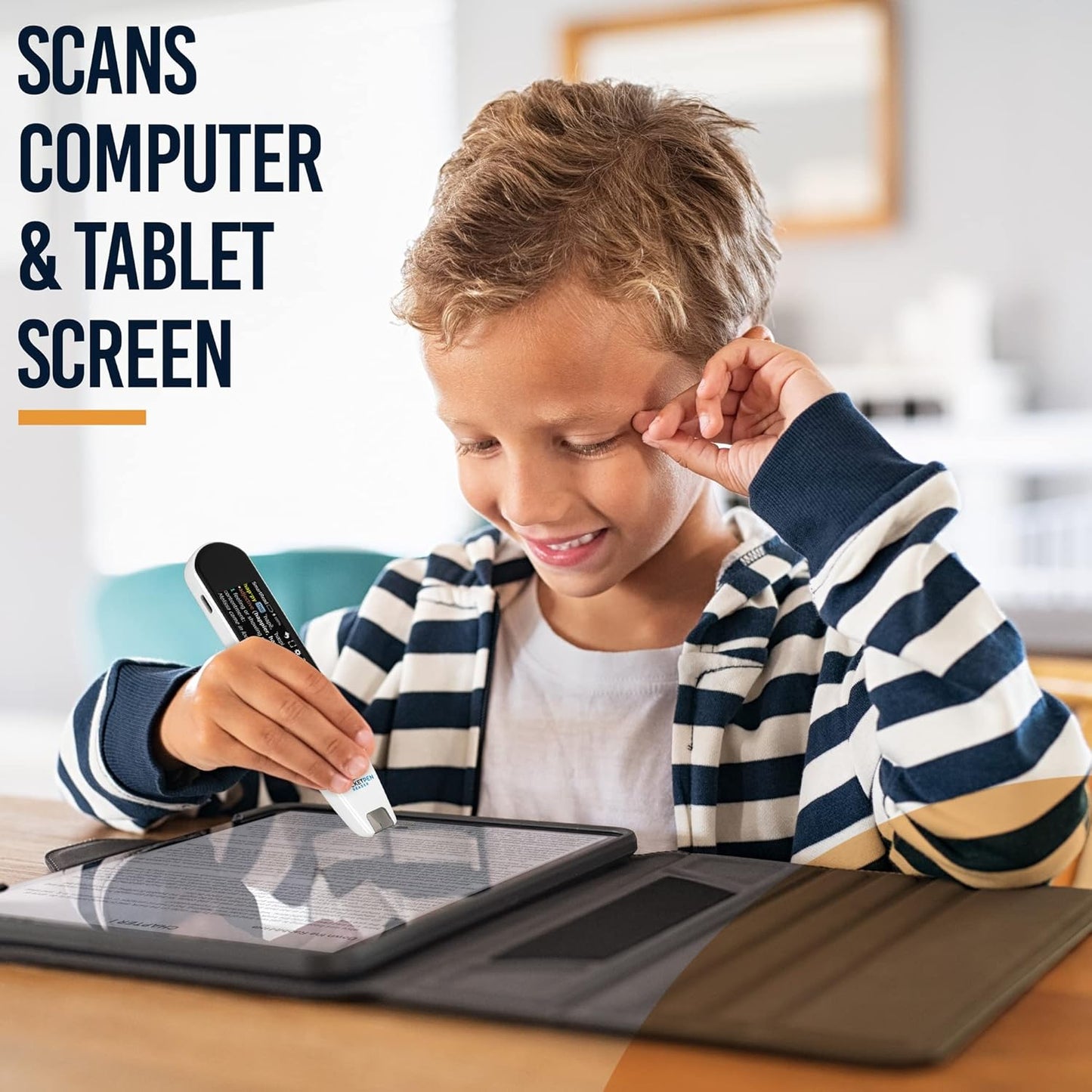 Rocket Pen Reading Tutor + Case - Use Its Six Learning Aids to Make Reading Your New Super Power. Plus: Scan Phone or Tablet Screen to Hear Scanned Text. Self-Contained, No PC Needed