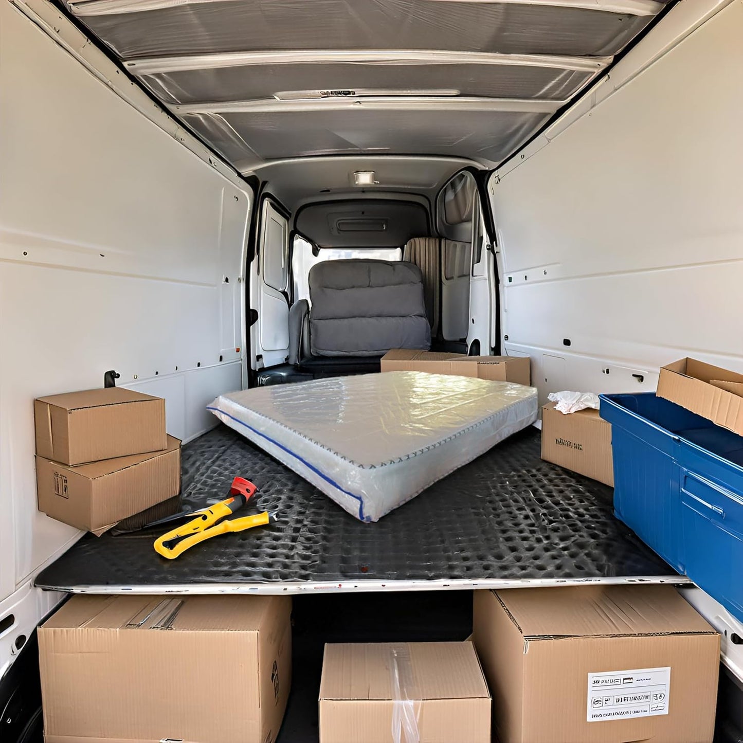 King Mattress Bag for Moving and Storage Cover -5 Mil Zipper Plastic Waterproof Mattress Storage Bag 82x78x14 inches,1 Pack