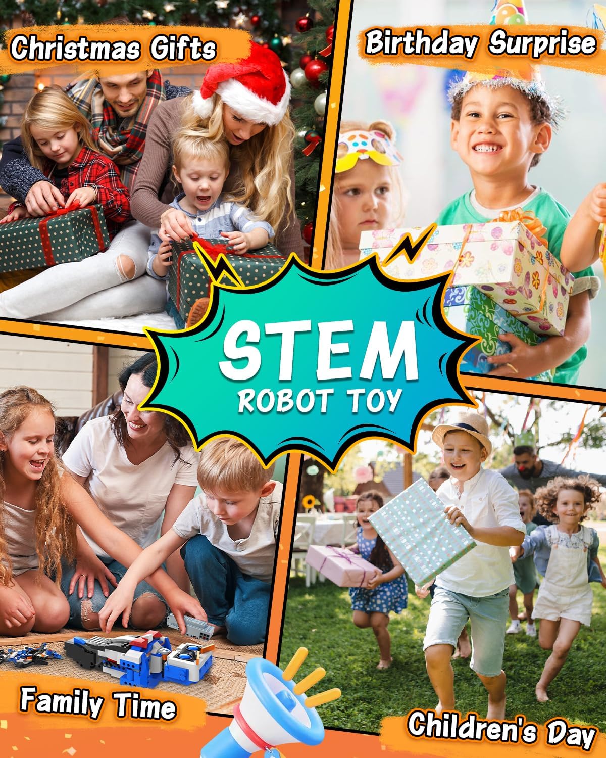 STEM Robot Toys Building Kits, Aukfa Building Toys for Boys Age 8-12, App & Remote Control Blocks Engineering Science Learning Educational Coding DIY Stem Projects Robot Gifts for Boys & Girls(635PCS)